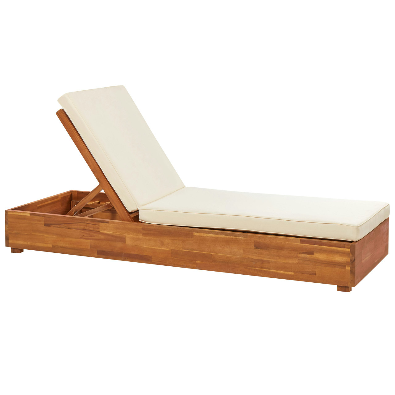 Silla de jardín reclinable Fanano madera de acacia