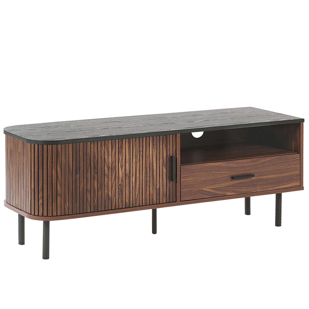 Mueble TV Jose MDF madera oscura 120x40x46