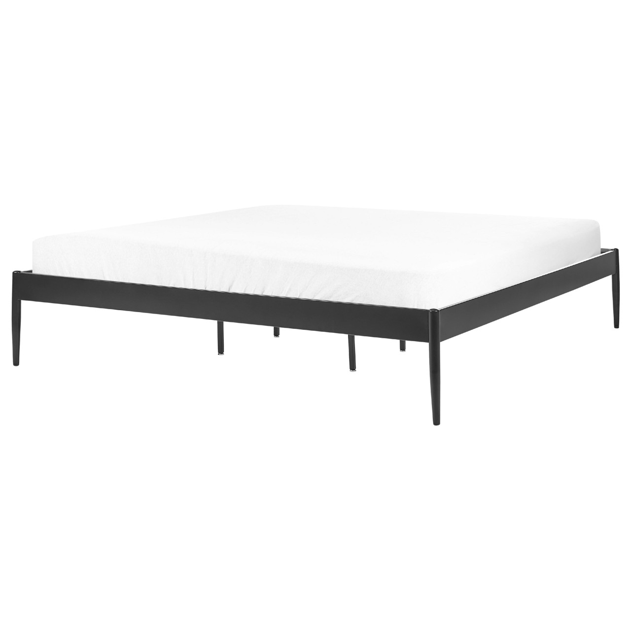 Cama doble Vaurs acero negro