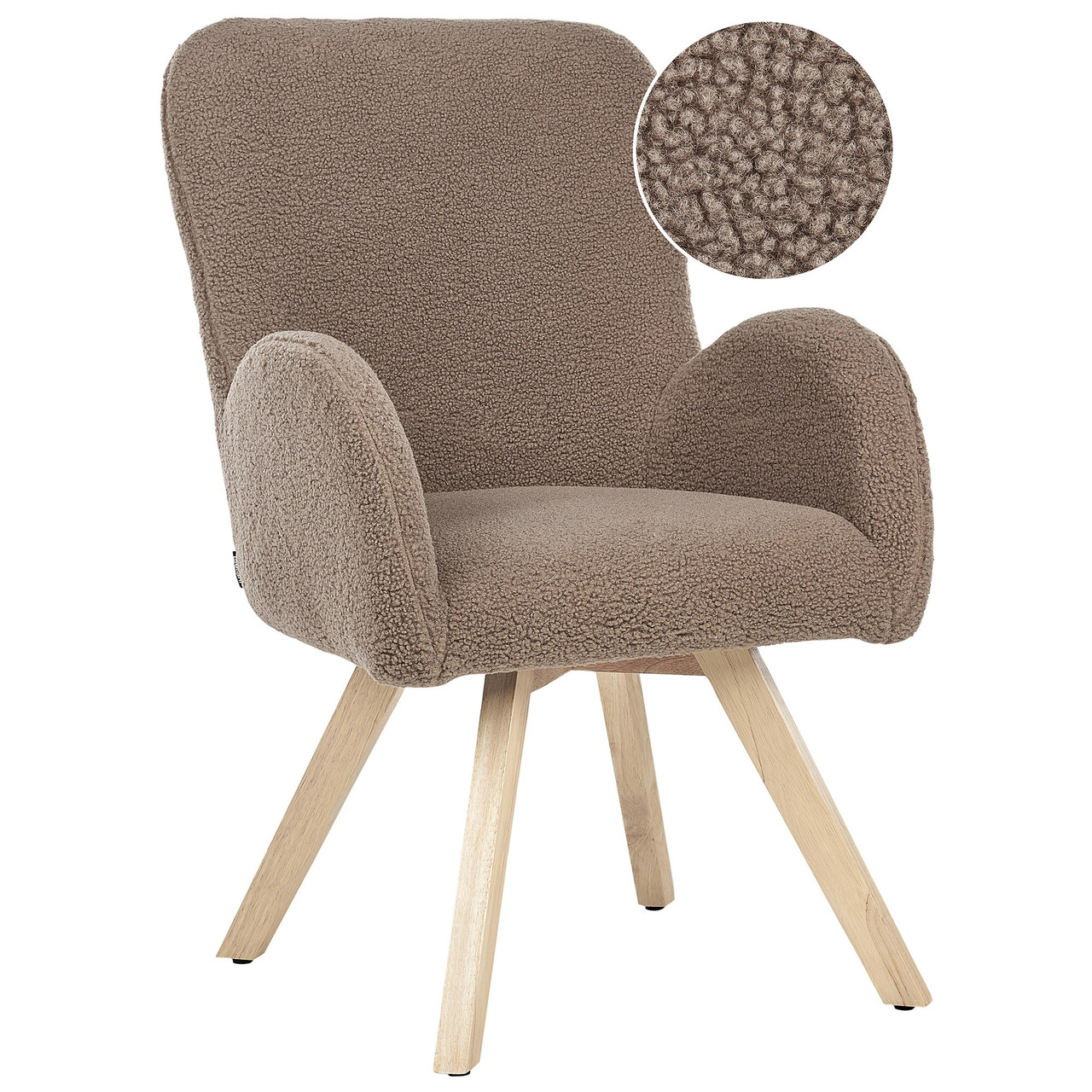 Bjarn bouclé armchair brown