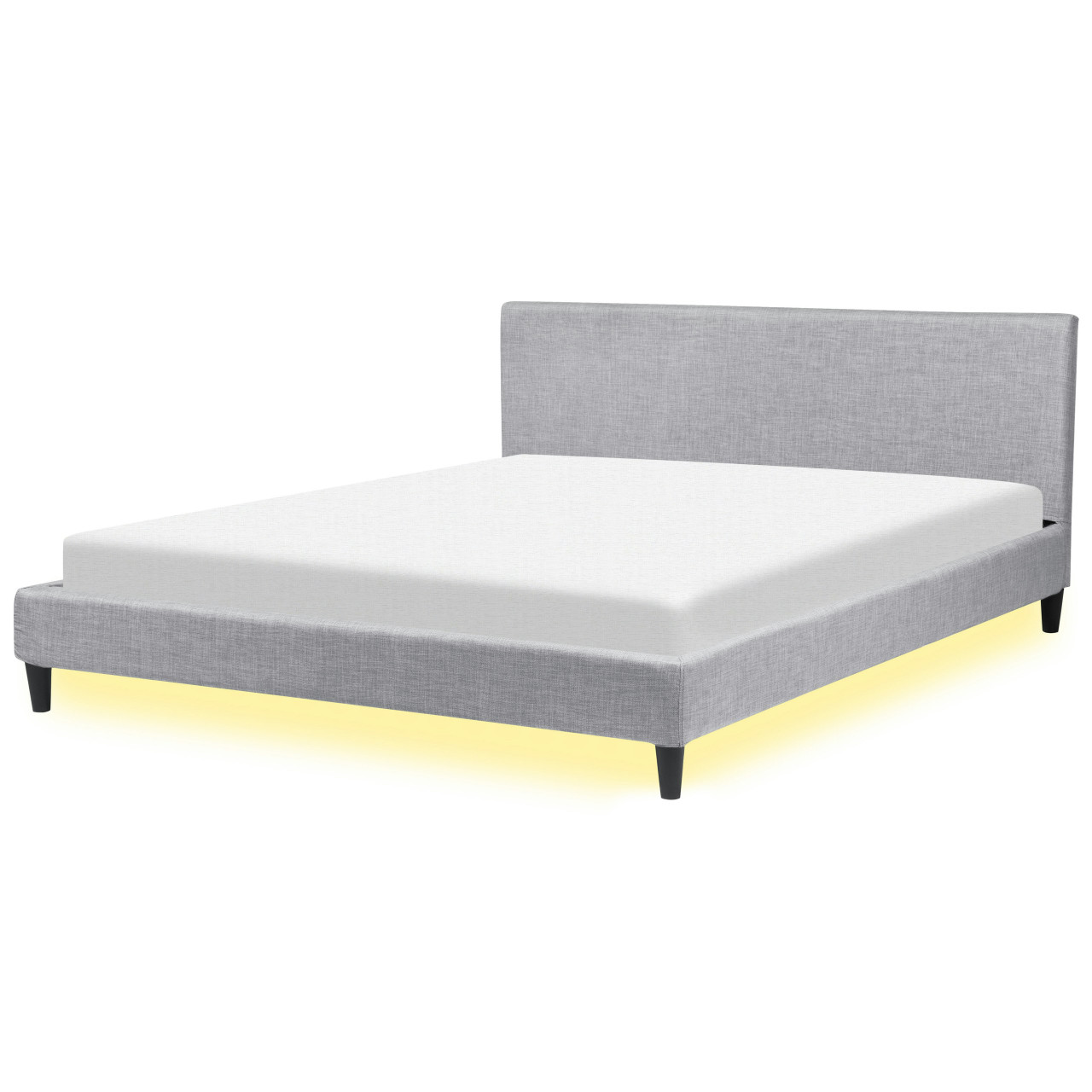 Fabric bed with LED 180x200