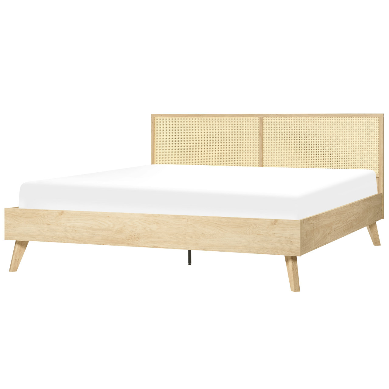 Cama de matrimonio Monpazier ratán aglomerado