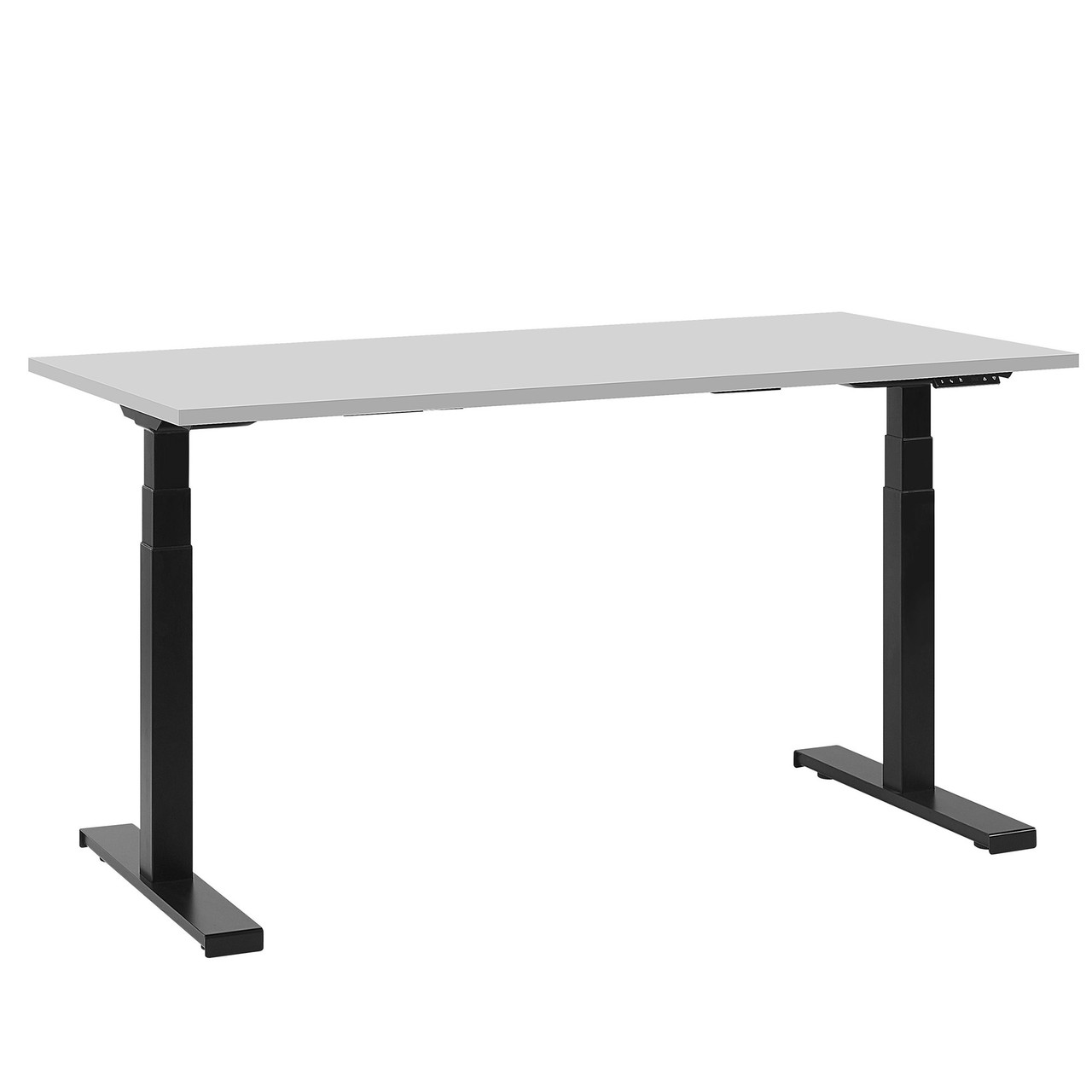 Mesa elevable eléctrica con tablero de aglomerado y estructura de acero