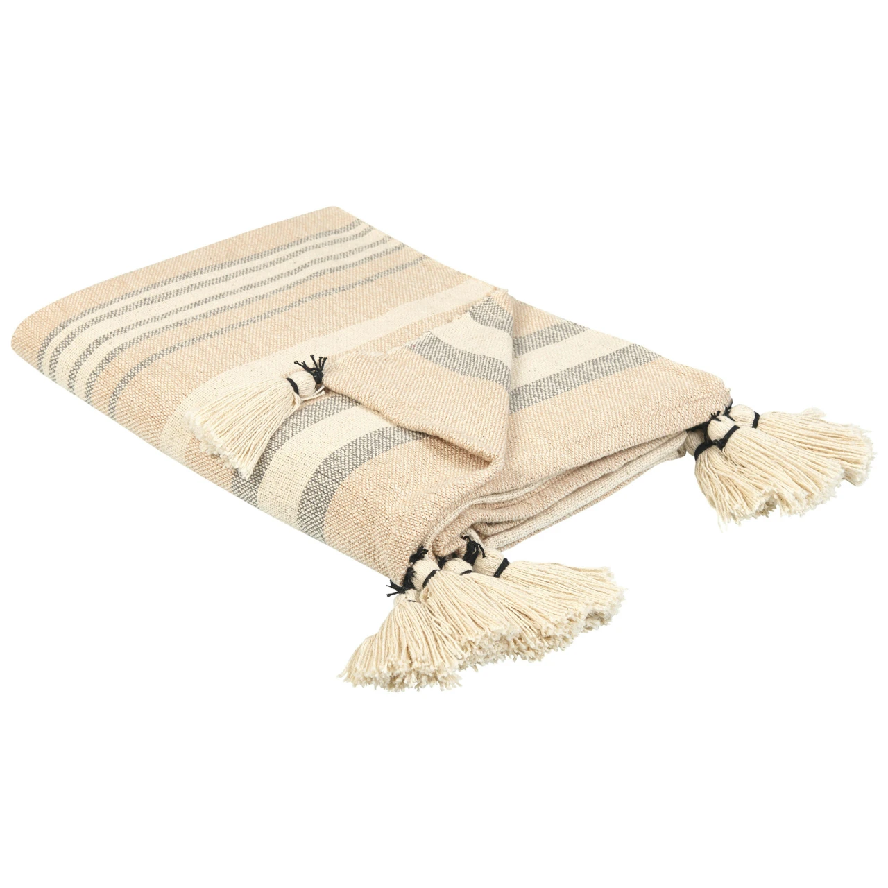 Yarseli cotton throw in cream