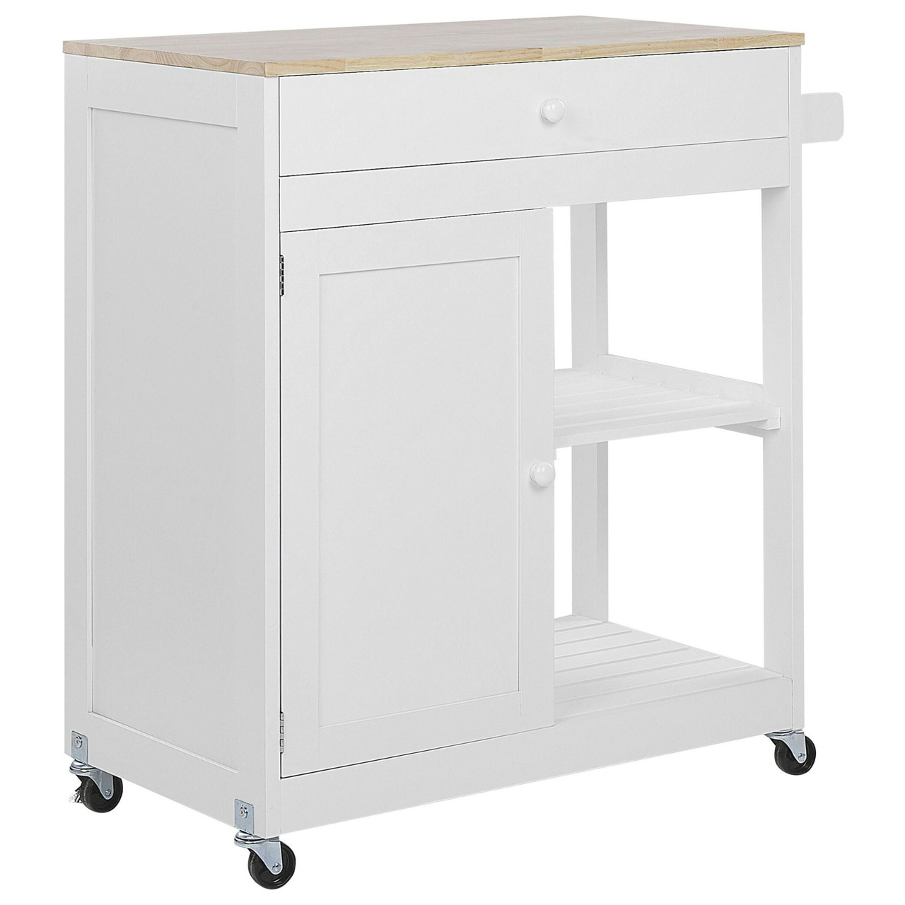 Carrito de cocina Trapani en MDF con sobre de madera de sal