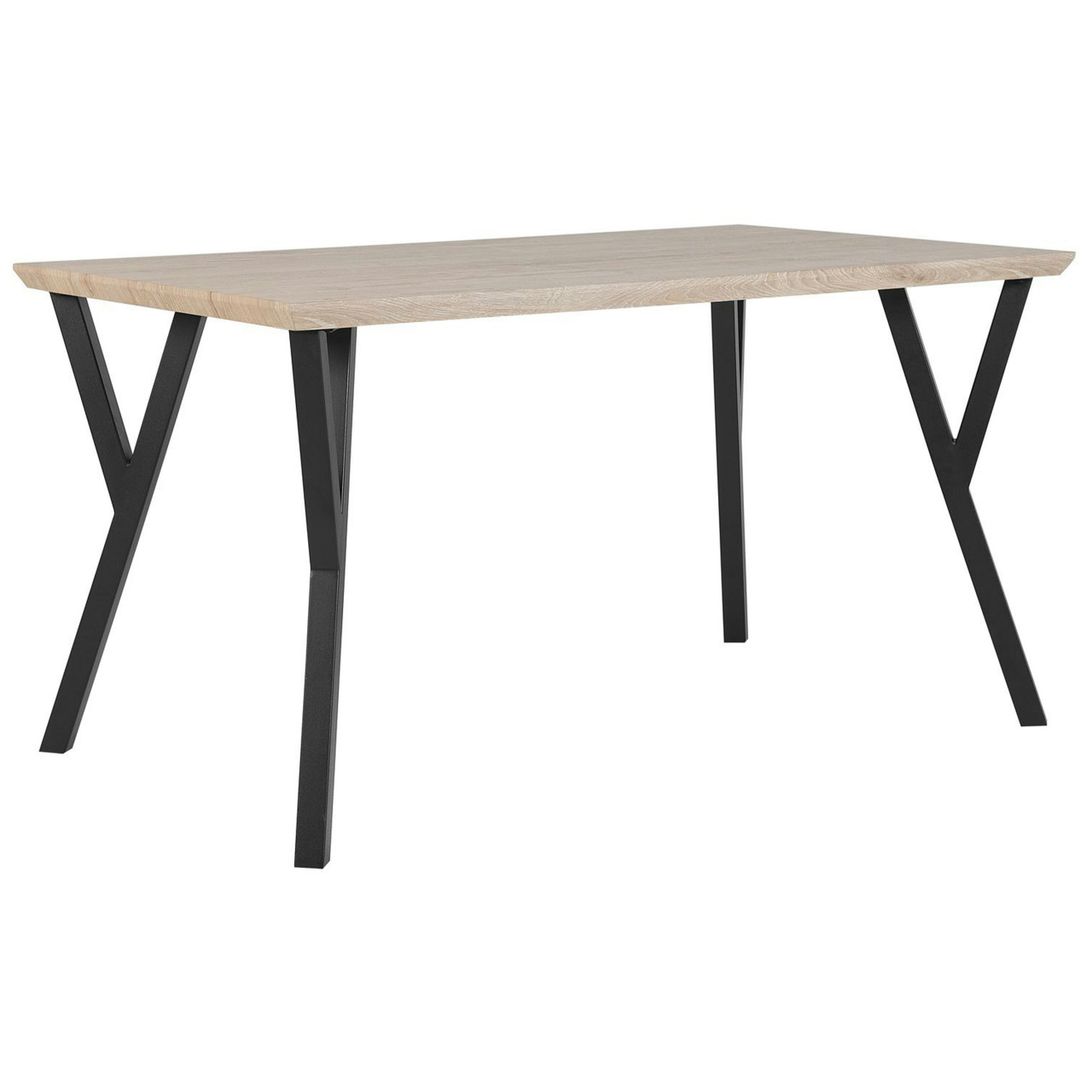Bravo dining table MDF with metal legs, veneered finish