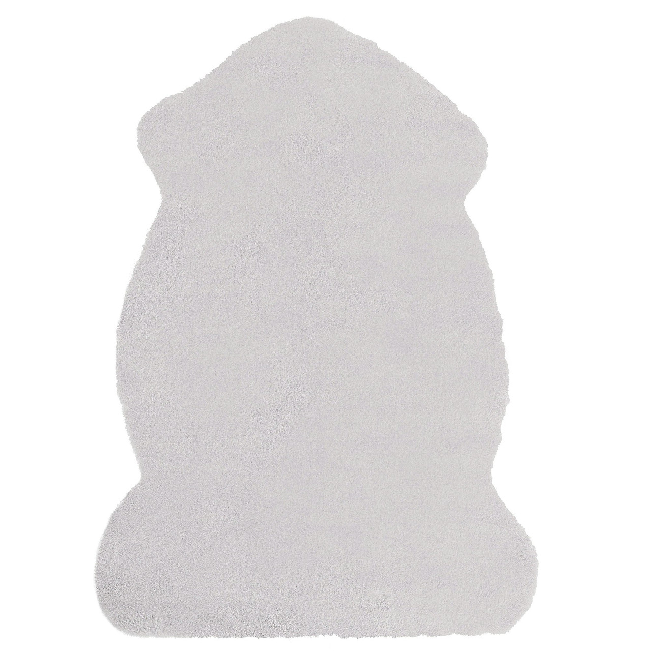 Alfombra Undara de Pelo Sintético en Acrílico Gris