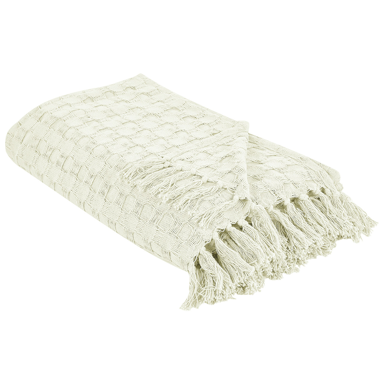 Cotton Bedspread Bere with Fringe 150x200