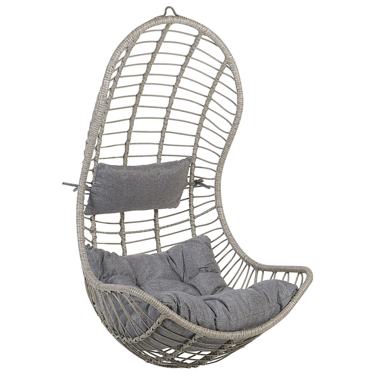 Silla colgante Pineto ratán sintético gris