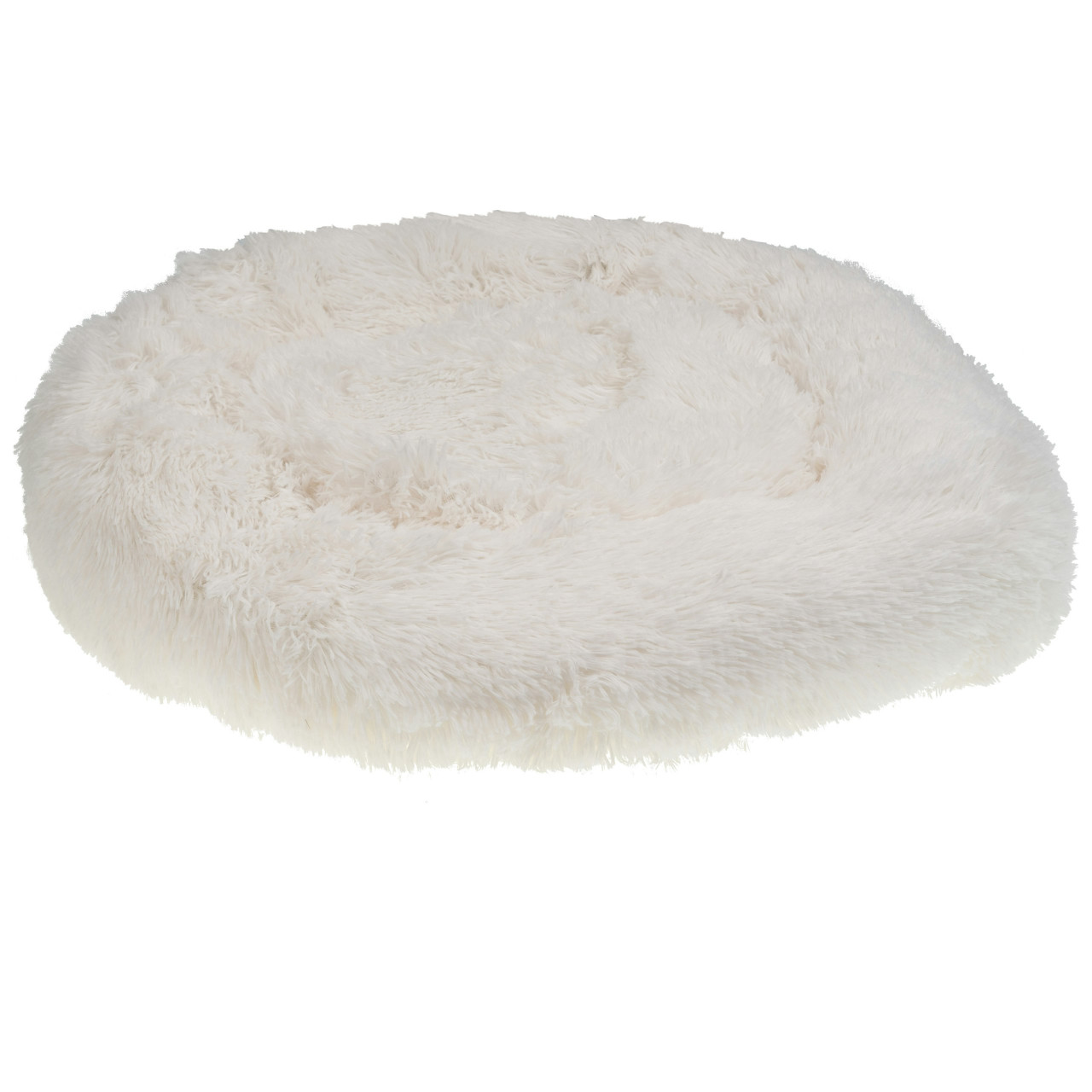Cama Donut Piel Sintética Blanca