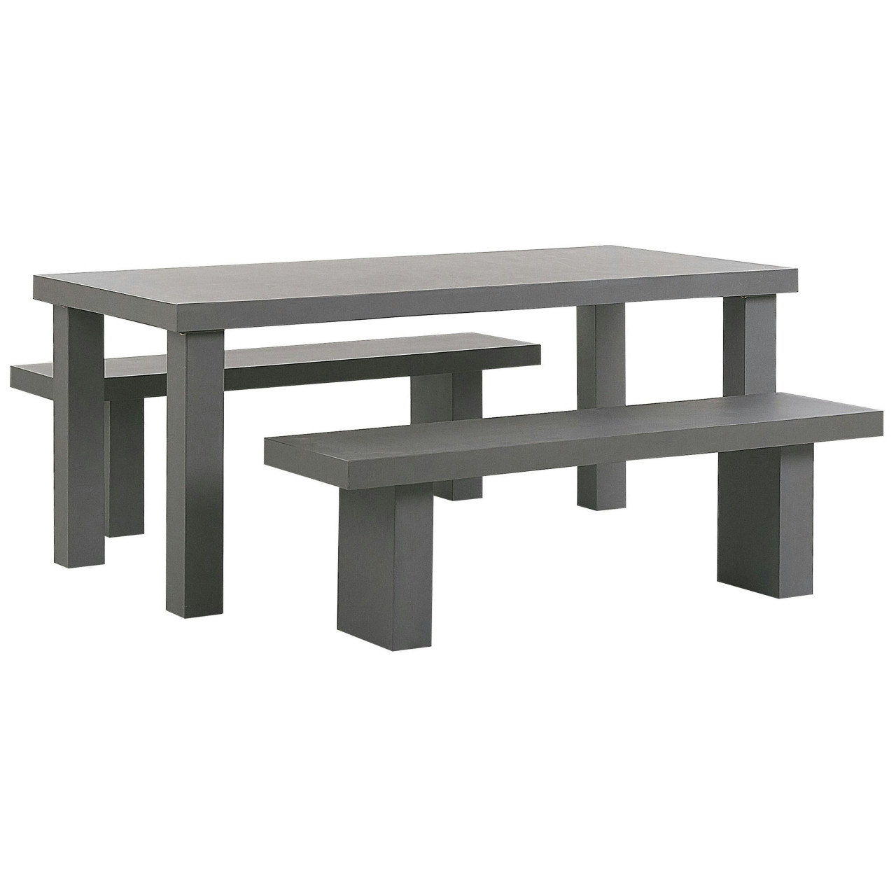 Conjunto Taranto en cemento con fibra 180x90x76