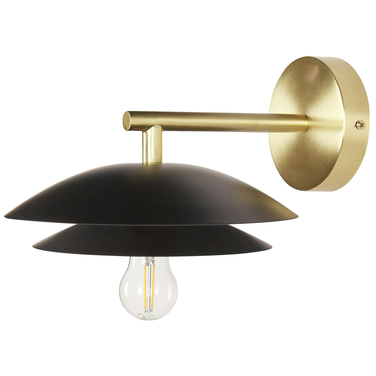 Lasolo wall lamp metal black