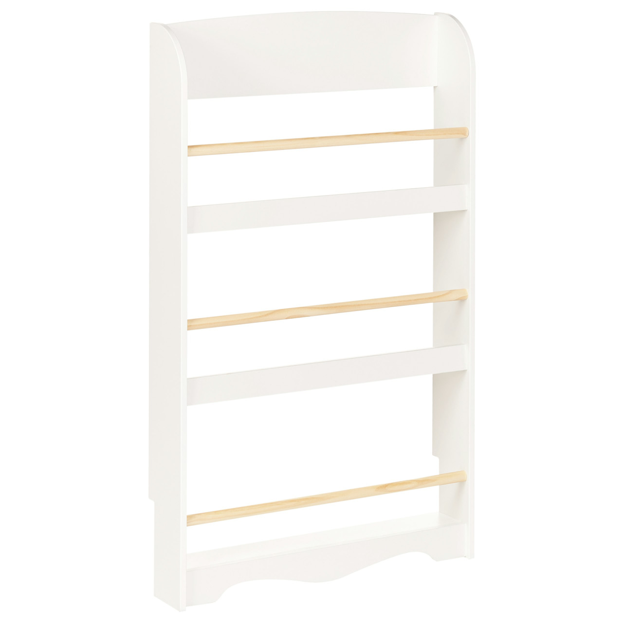 Estantería de pared Liloet en MDF blanco