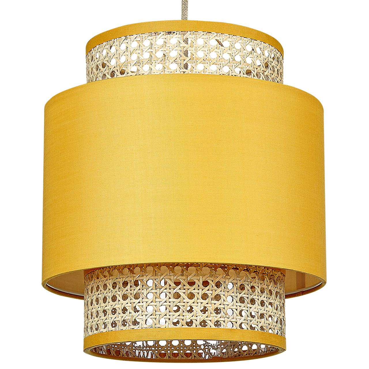 Boeri rattan pendant lamp mustard