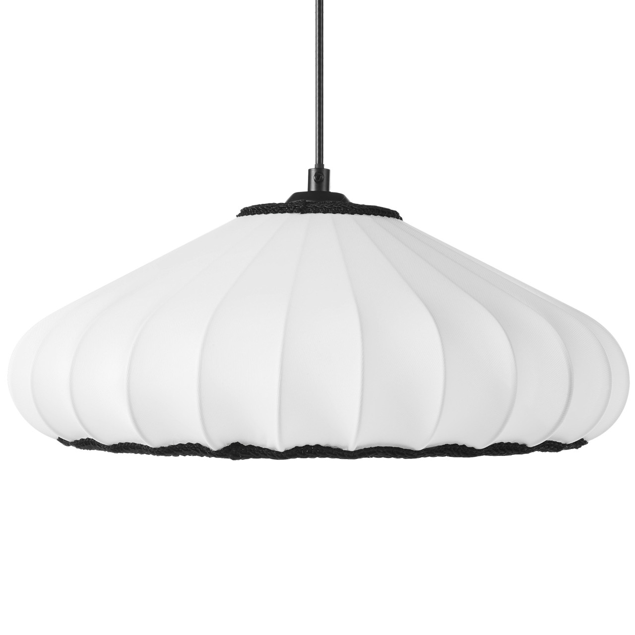 Lámpara colgante Zulia nylon blanco