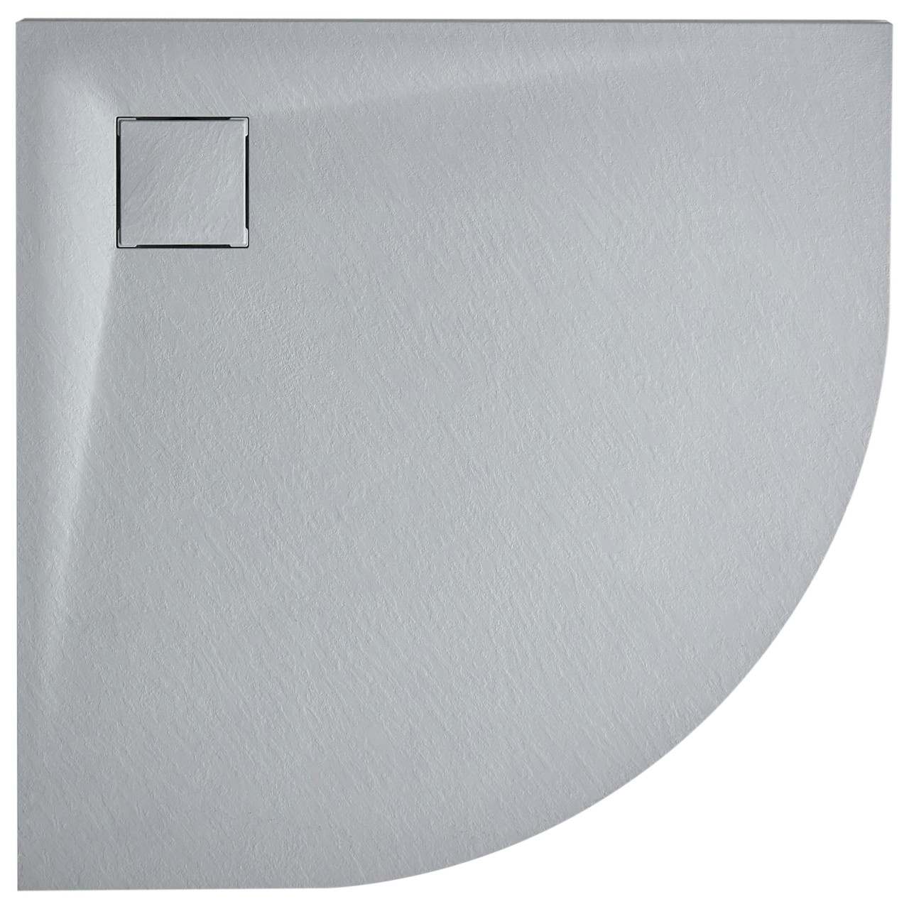 Paron triangular SMC synthetic shower tray matte grey