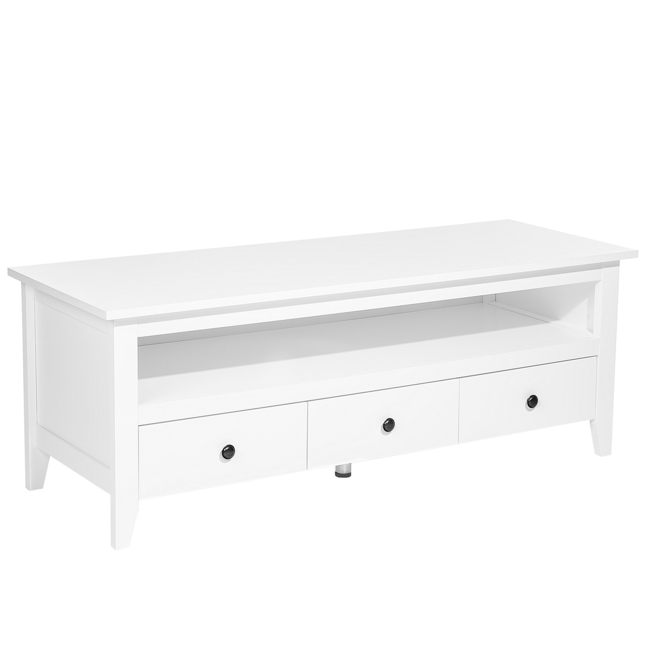 Mueble TV Berkeley MDF blanco 137x50x50