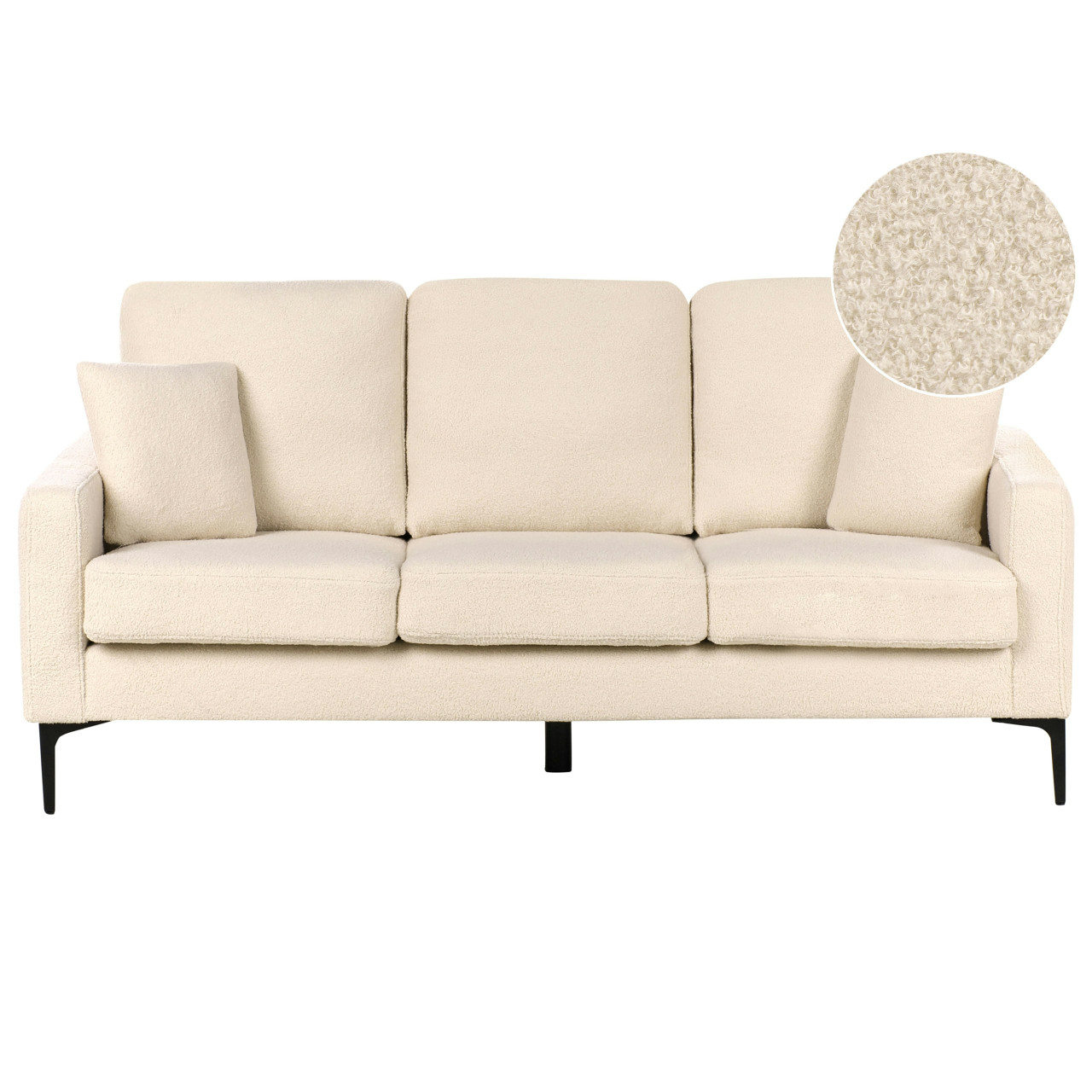 Gavle 3-seater sofa in cream bouclé
