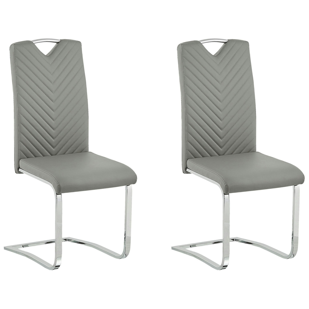 Silla cantiléver Picknes en piel sintética y metal