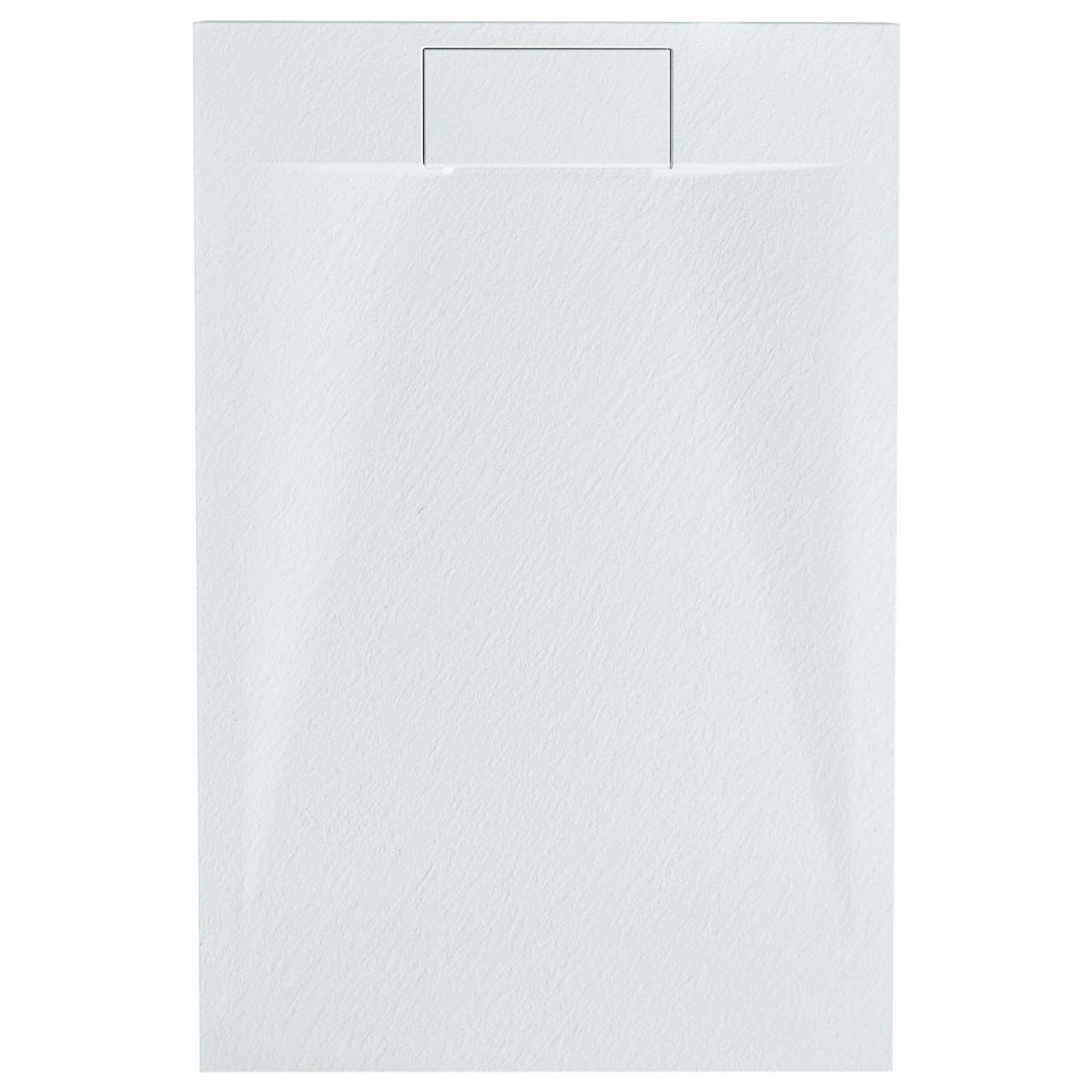 Plato de ducha rectangular Azzurro en SMC sintético blanco