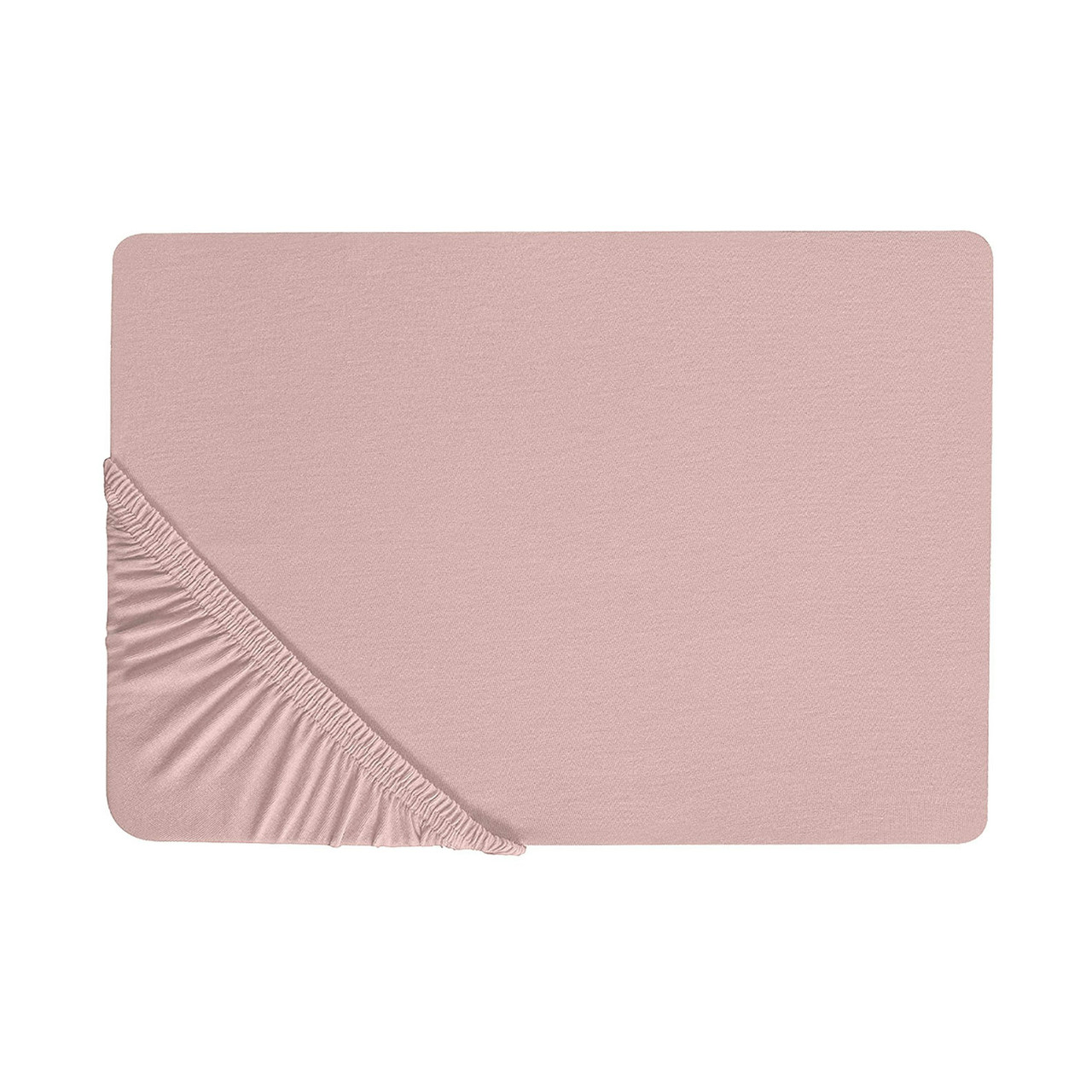 Hofuf fitted sheet cotton pink