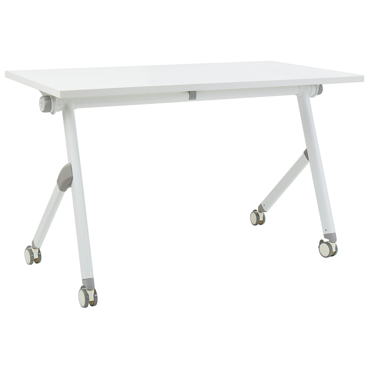 Escritorio plegable con ruedas y tablero de madera derivada
