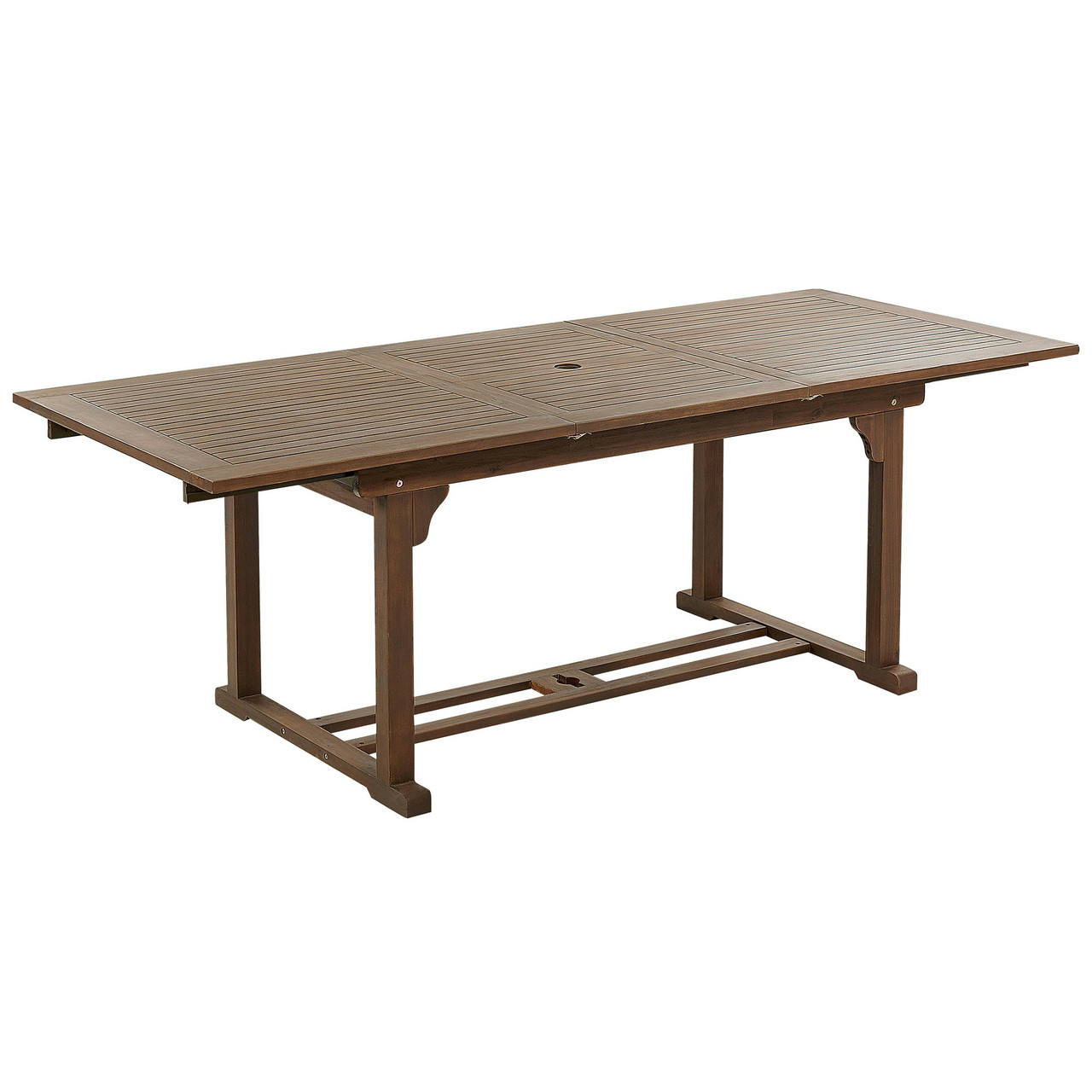 Mesa de jardín extensible Amantea en madera de acacia