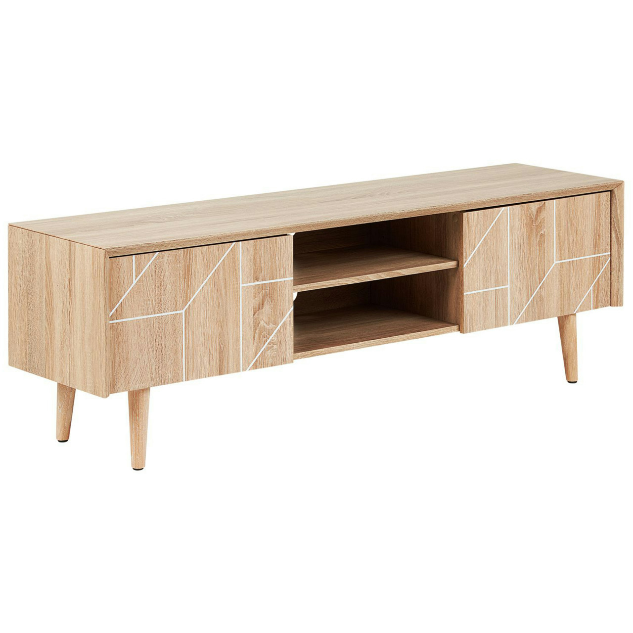 Mueble TV Franklin en aglomerado tono claro