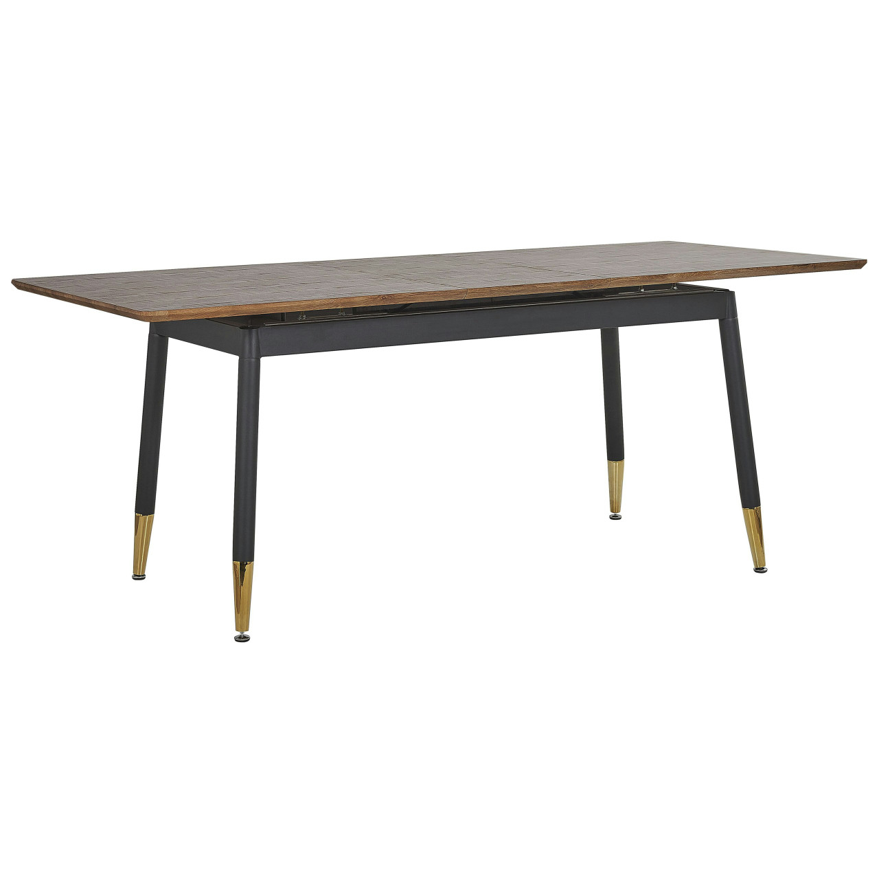 Mesa de comedor extensible California MDF con patas de metal
