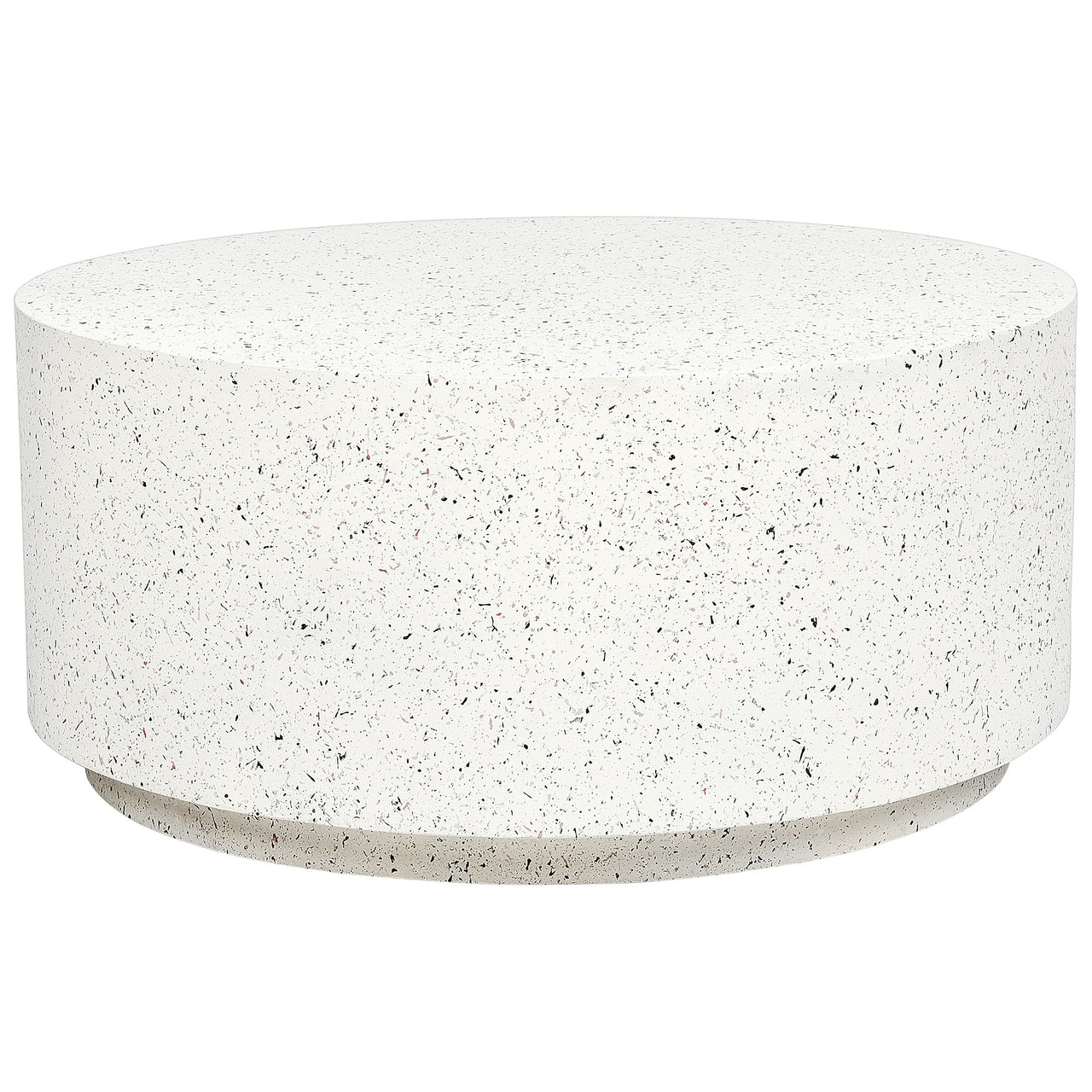 Mesa de centro Trezzo MgO cerámica blanco terrazzo