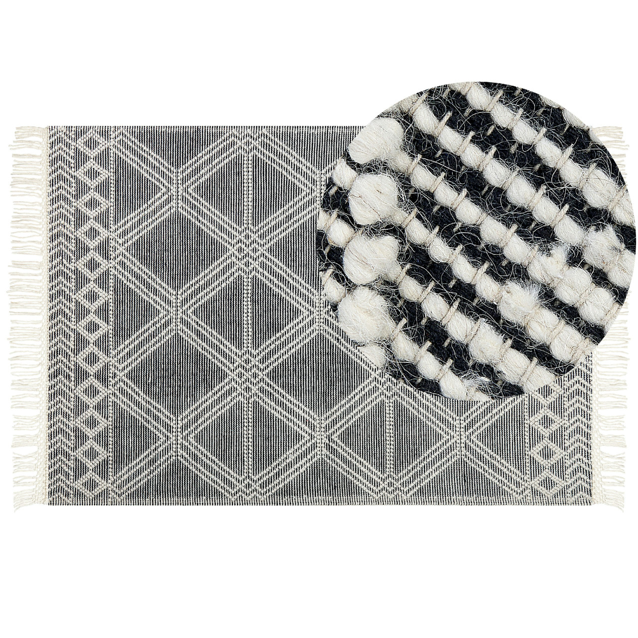 Toprakkale wool geometric rug