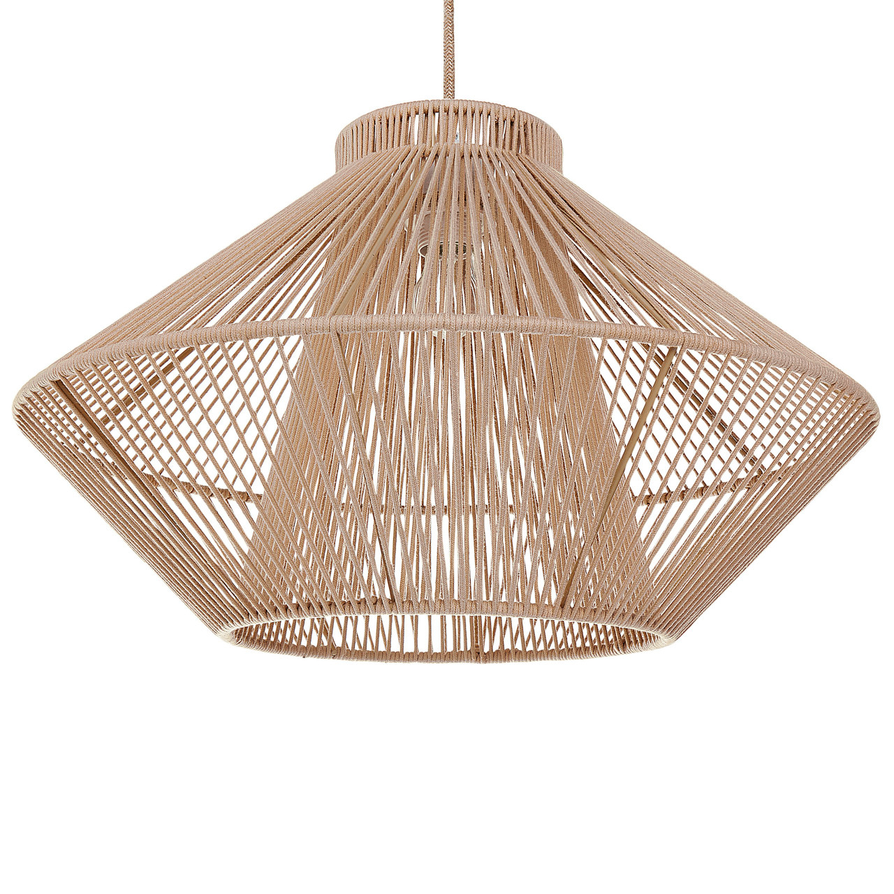 Palmetto cotton pendant lamp cream
