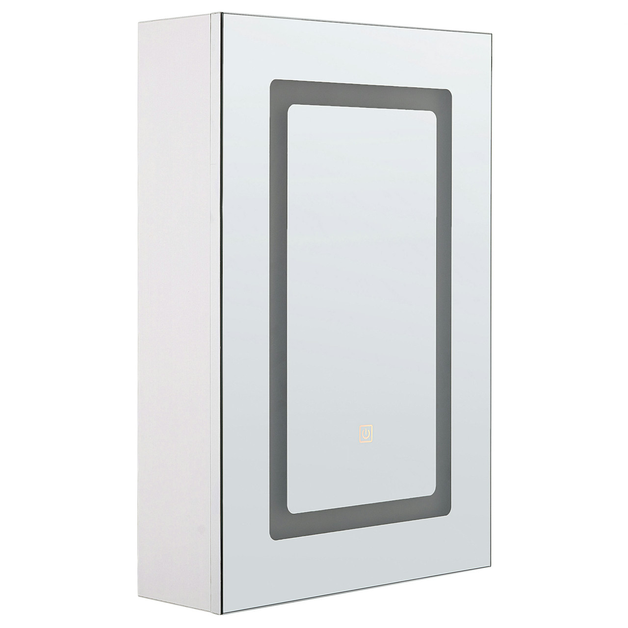 Mueble de baño suspendido con espejo Condor contrachapado blanco