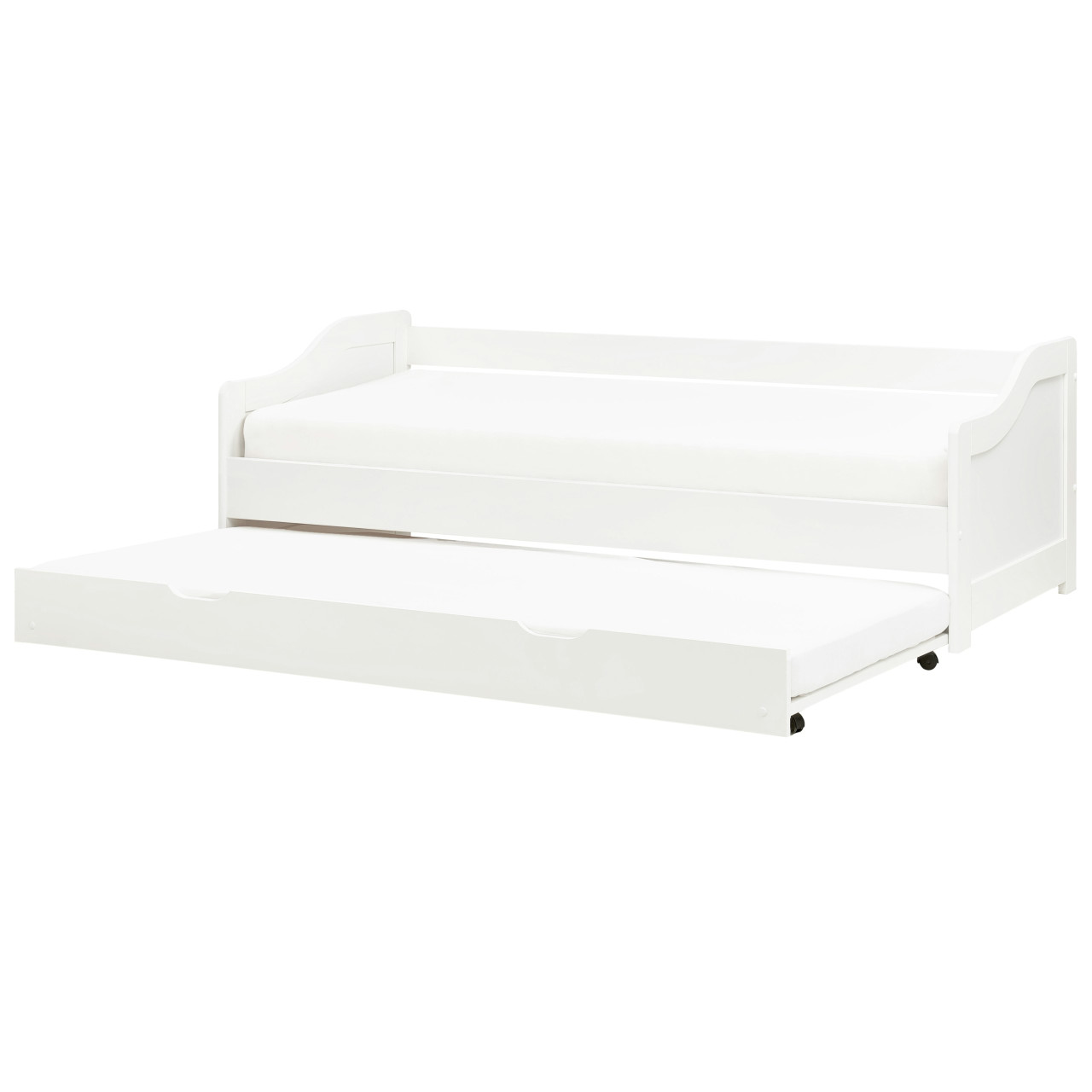 Cama doble con cajón Luneray pino blanco