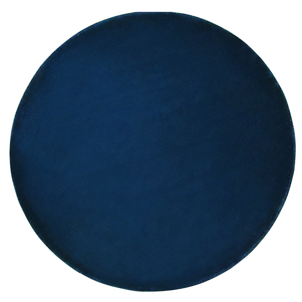 Gesi II round viscose rug blue