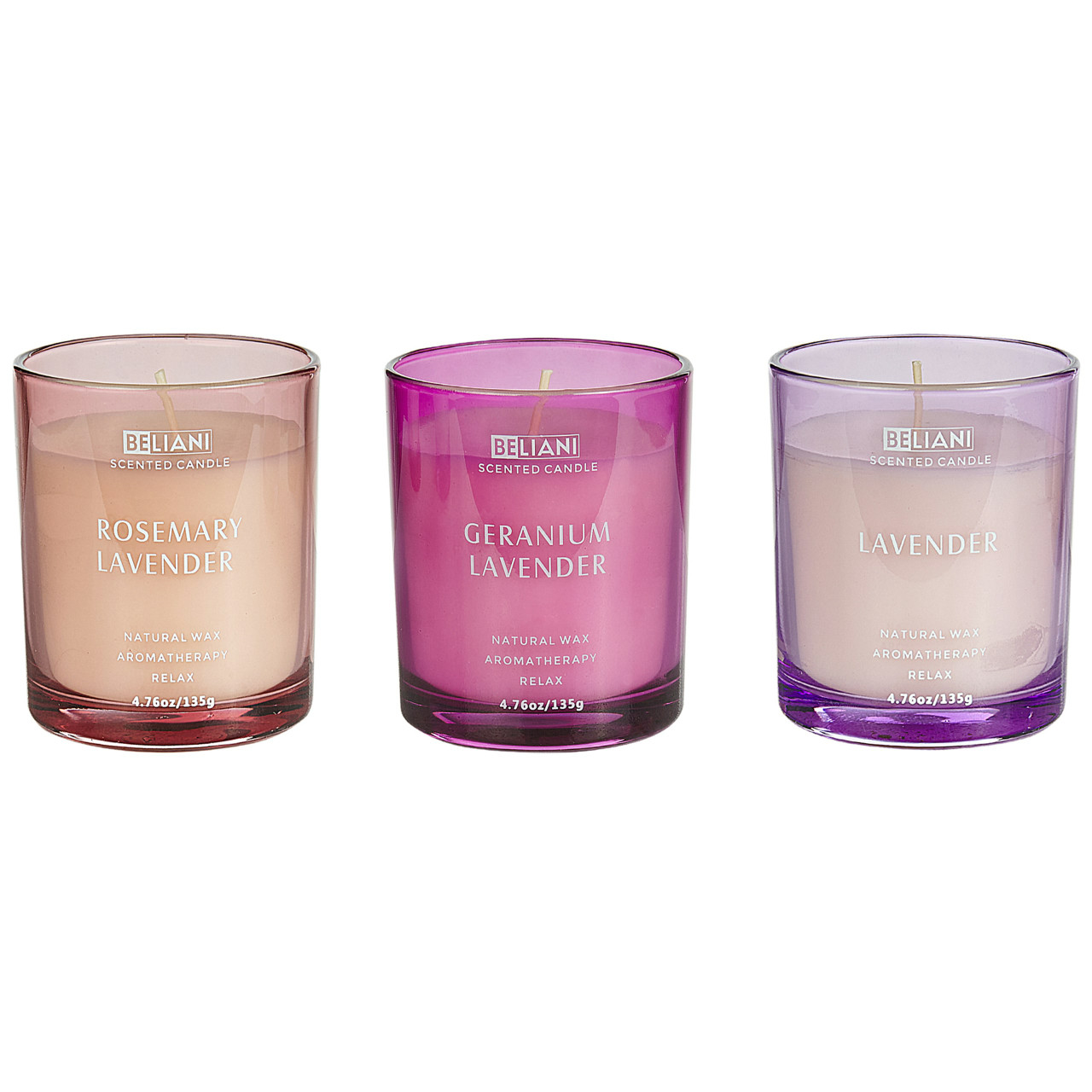 Set de velas aromáticas Sheer Joy en vidrio — cera de soja