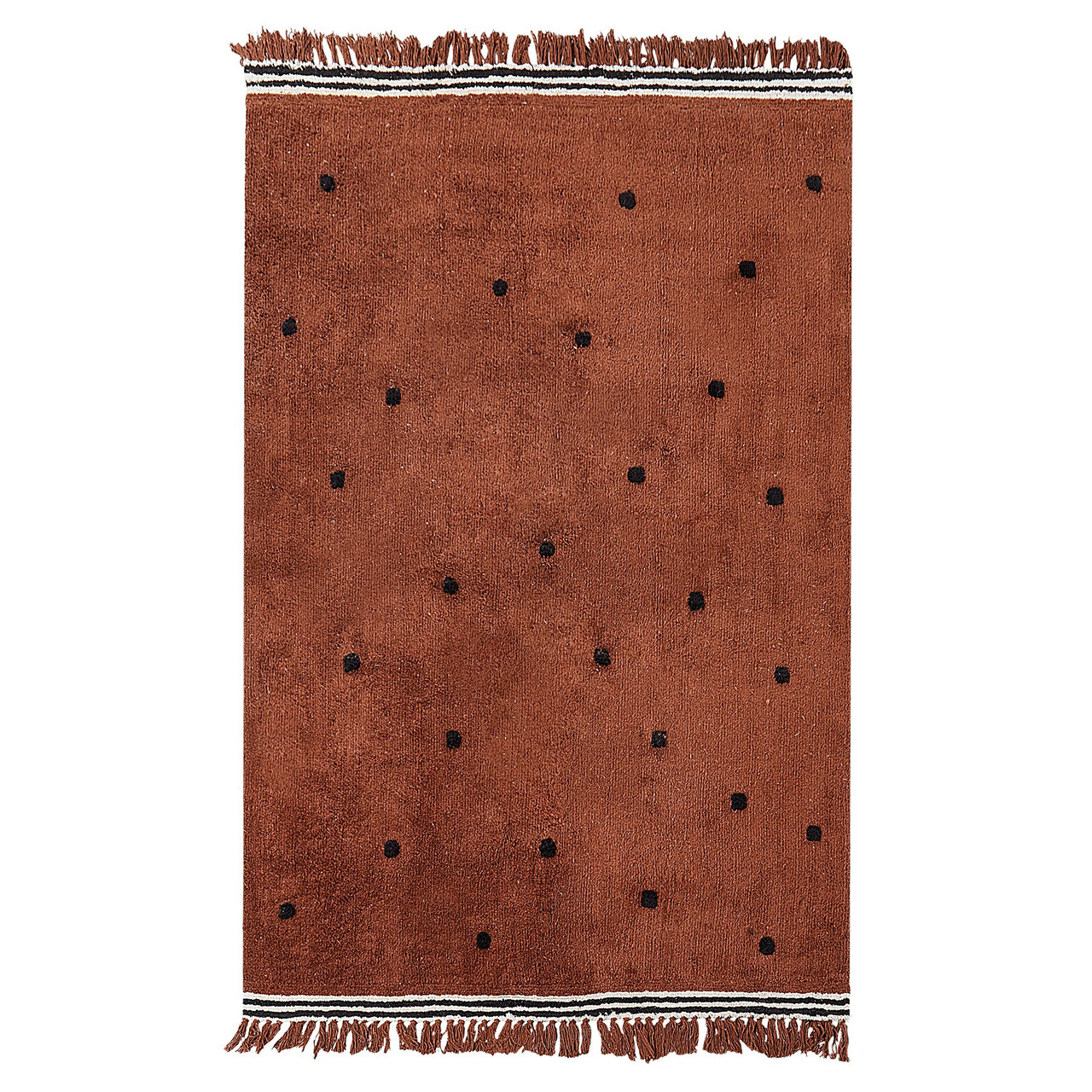 Children's rug Laza cotton brown