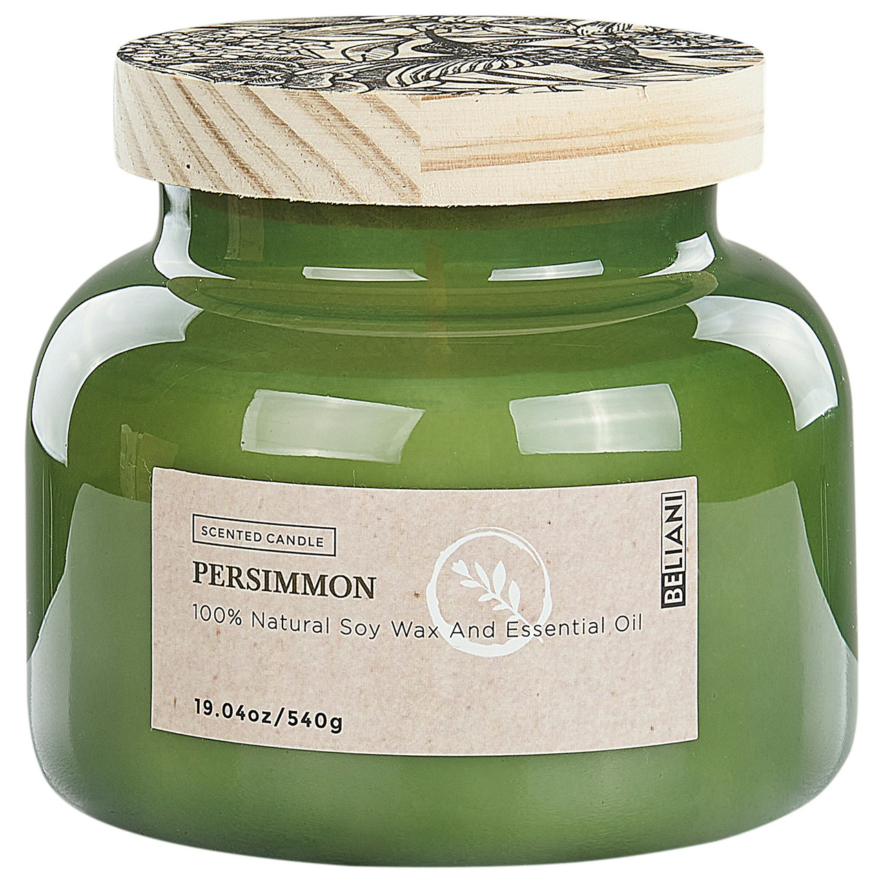 Delight Bliss soy wax scented candle in glass jar