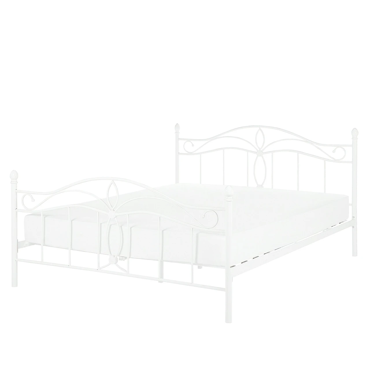 Estructura de cama Antlia de matrimonio en acero blanco