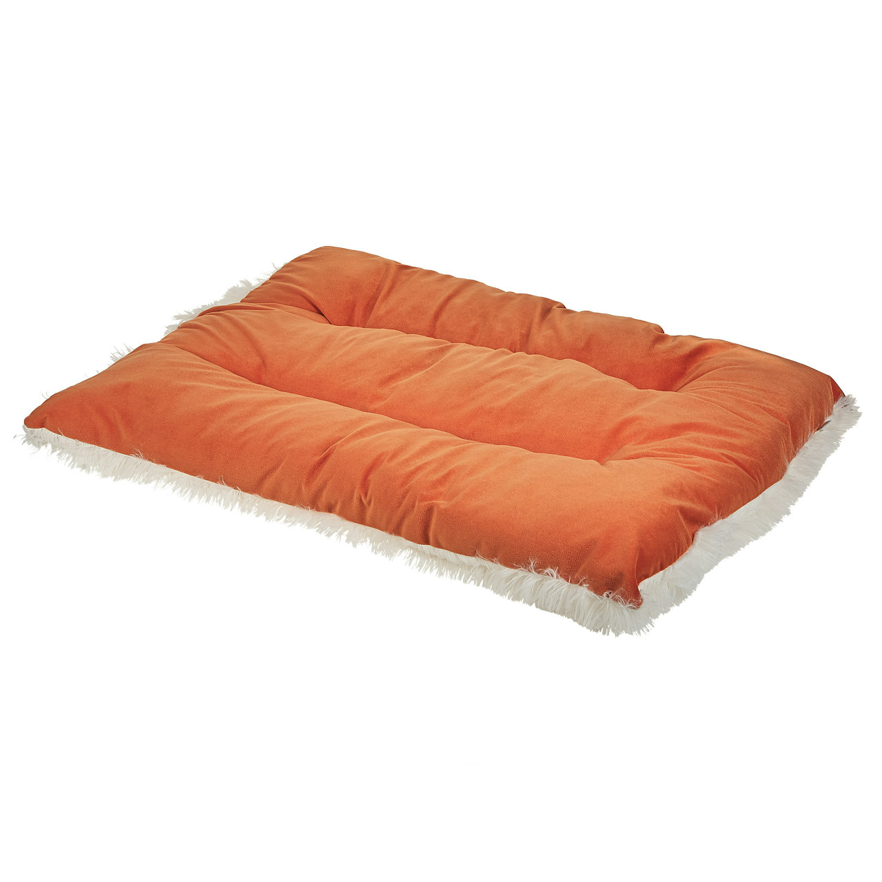 Rectangular velvet dog bed