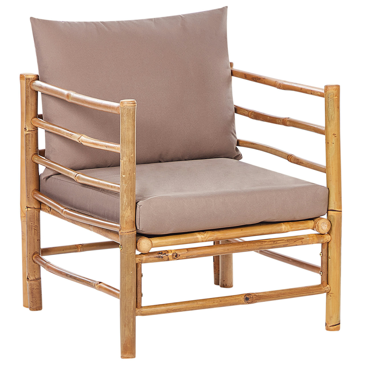 Sillón exterior Cerreto madera bambú crema