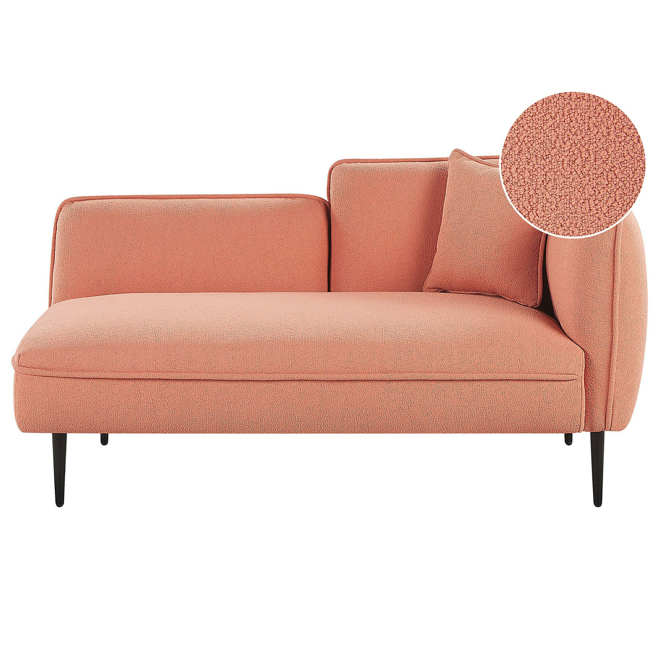 Chaise longue Chevannes bouclé derecha