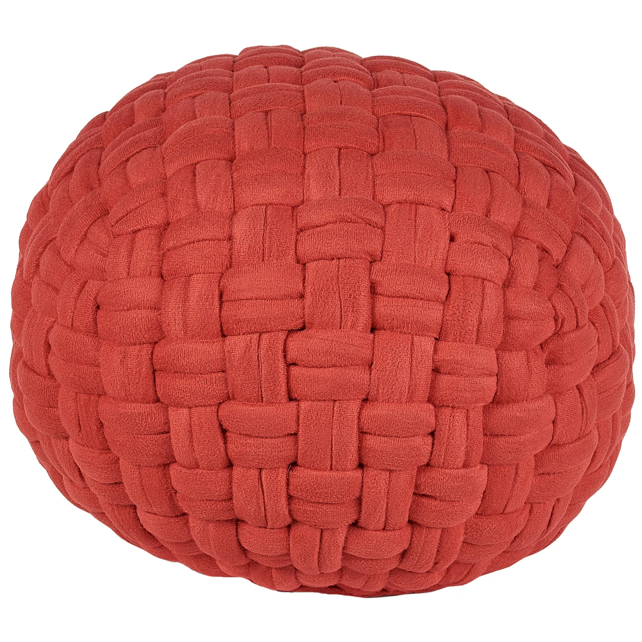 Puf Hopa terciopelo rojo
