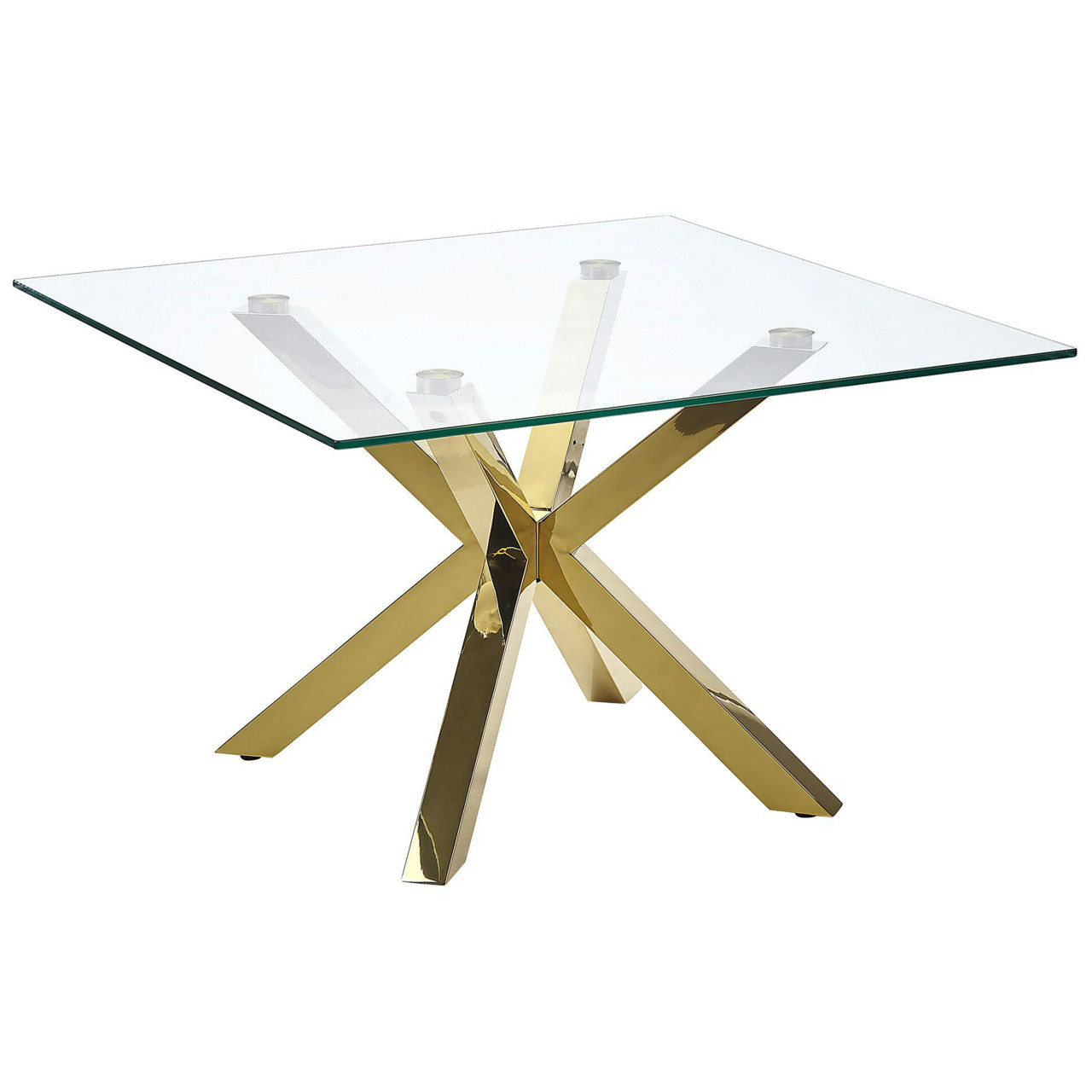 Mesa de centro Starlight vidrio templado metal dorado