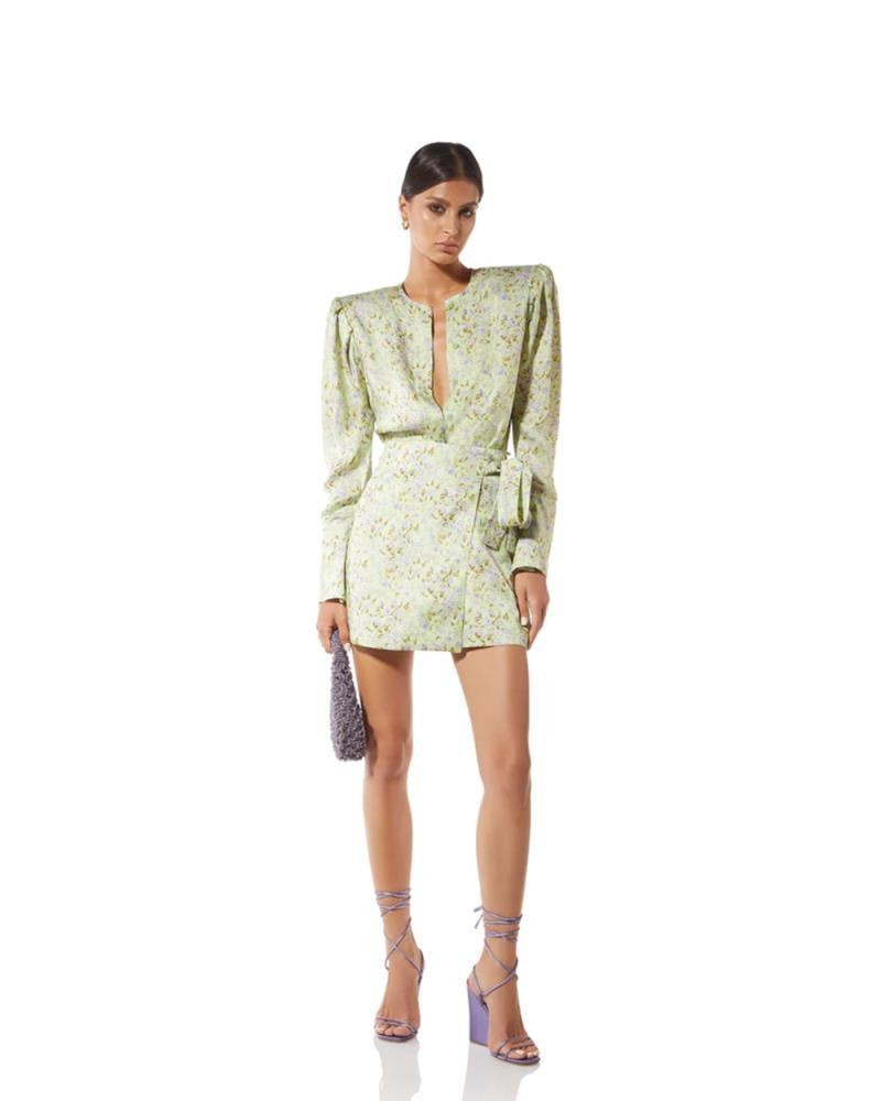 Camisa de seda con estampado floral