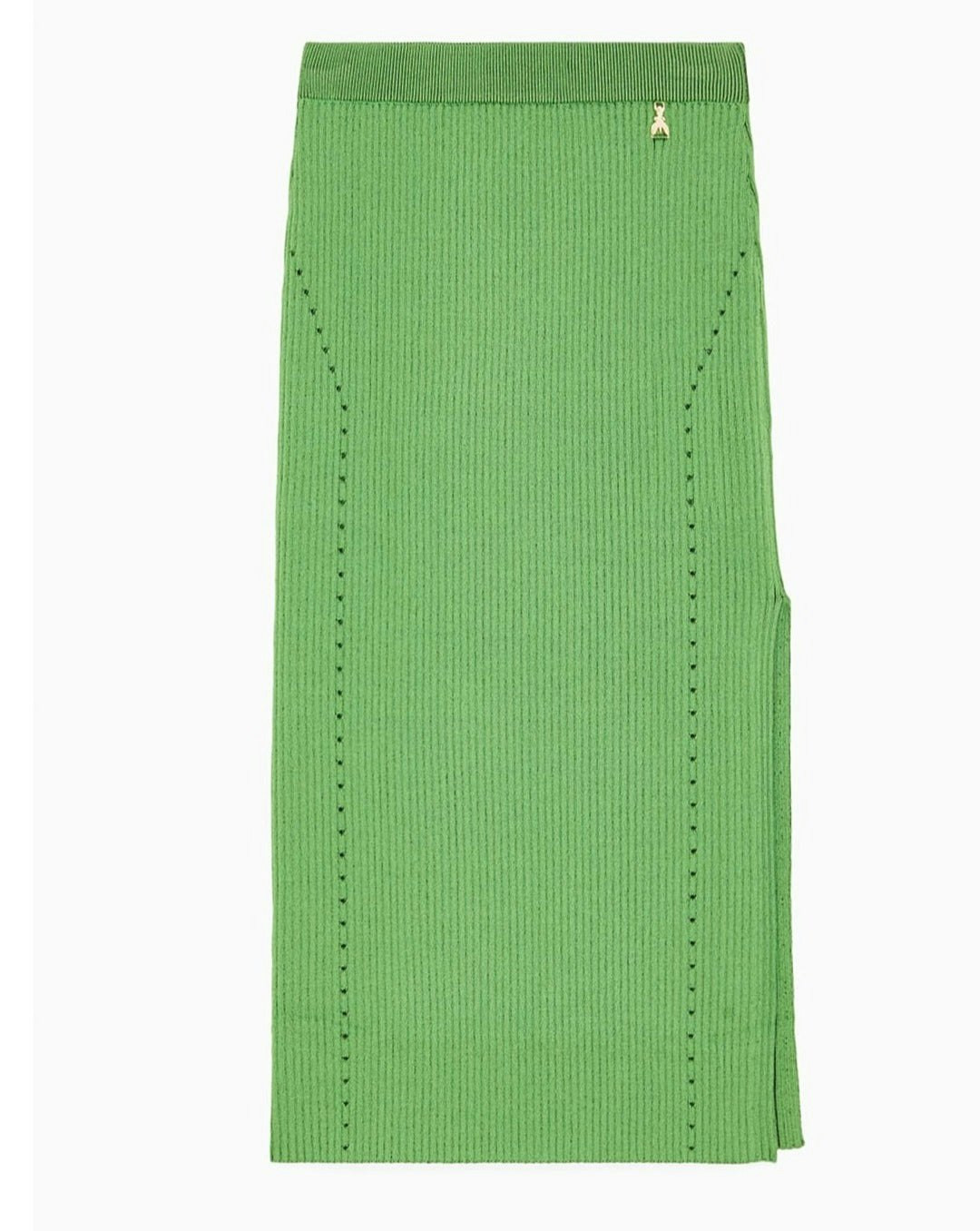 Ribbed knit skirt in viscose blend with elastane