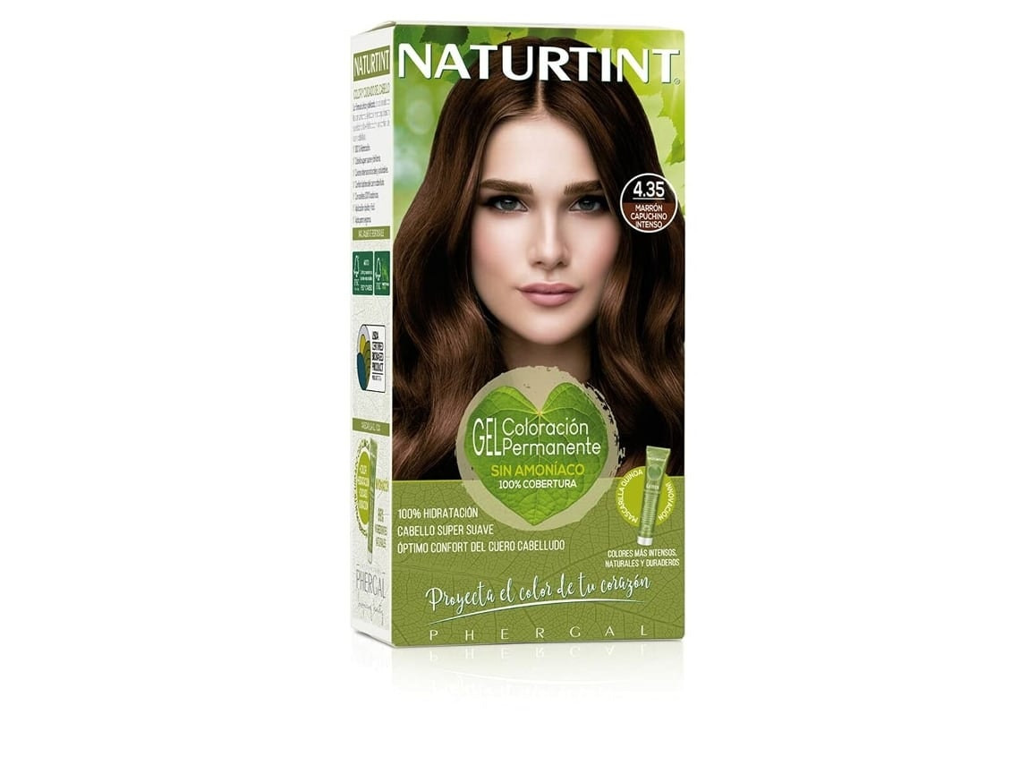 Tinta Permanente Naturtint Naturtint 4.35 marrón capuccino intenso Sem amoníaco (170 ml)