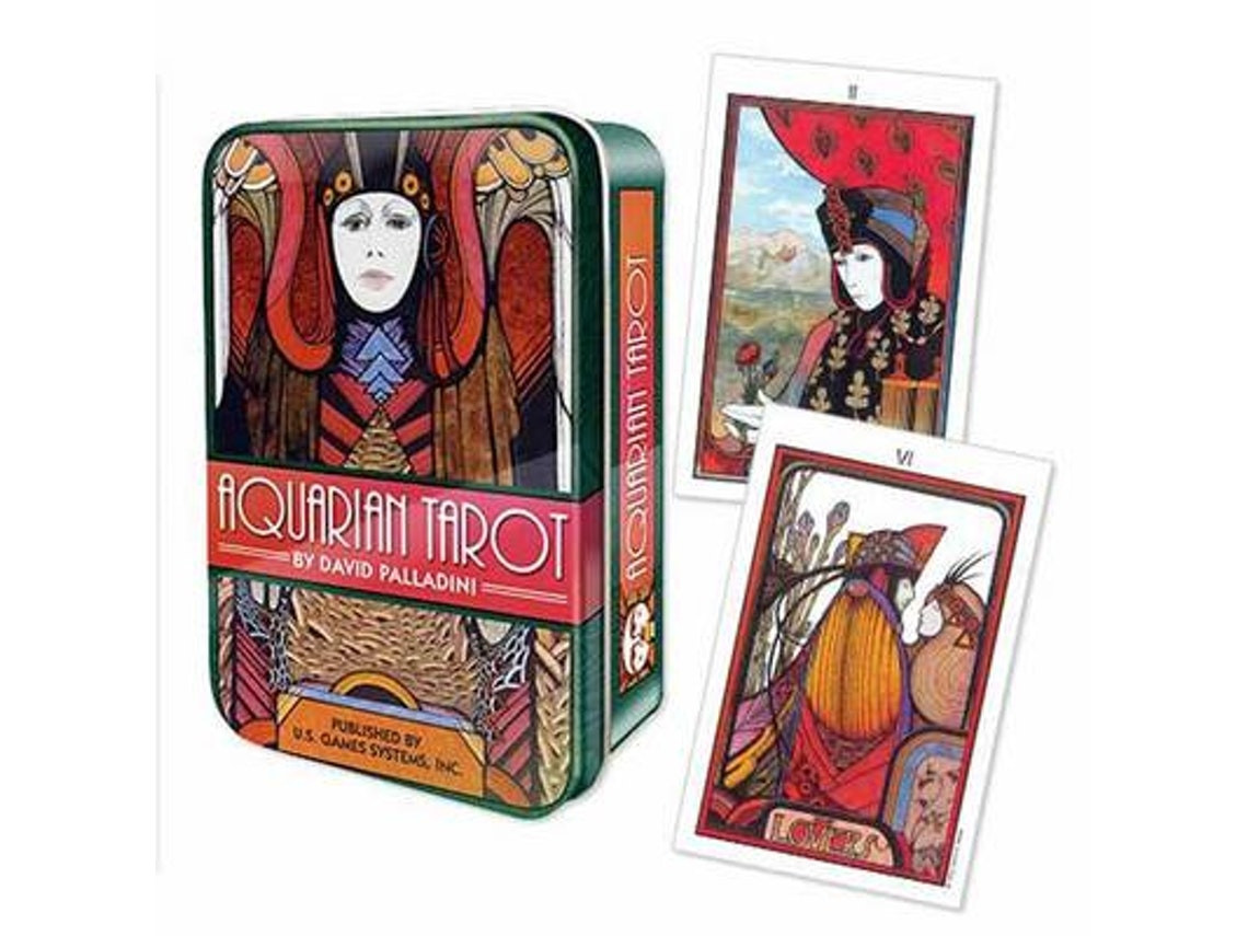 Aquarian Tarot in a Tin de David Palladini (Inglés)