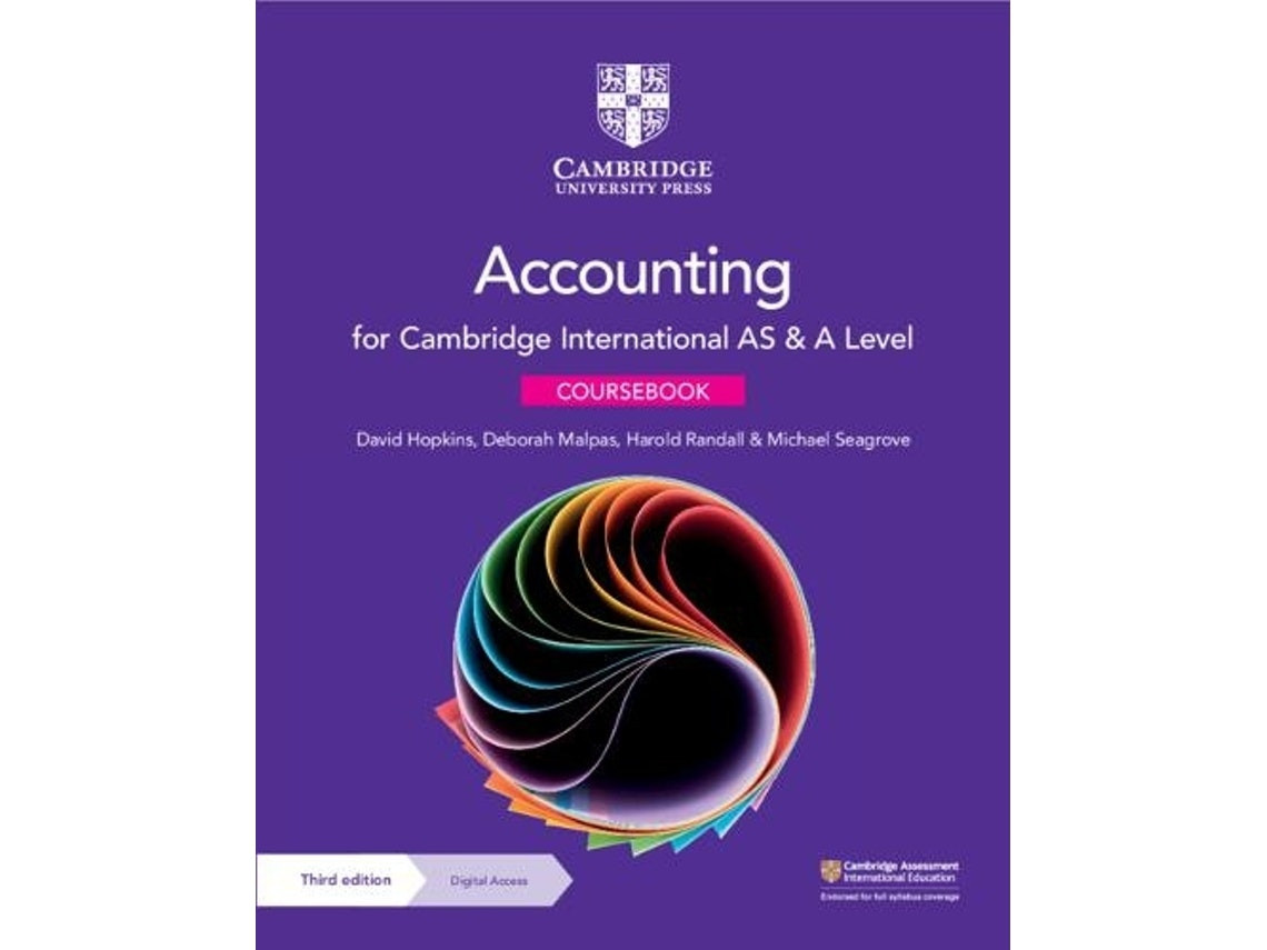 Cambridge International AS & A Level Accounting Coursebook de David Hopkins, Deborah Malpas, Harold Randall, Michael Seagrove (Inglés)