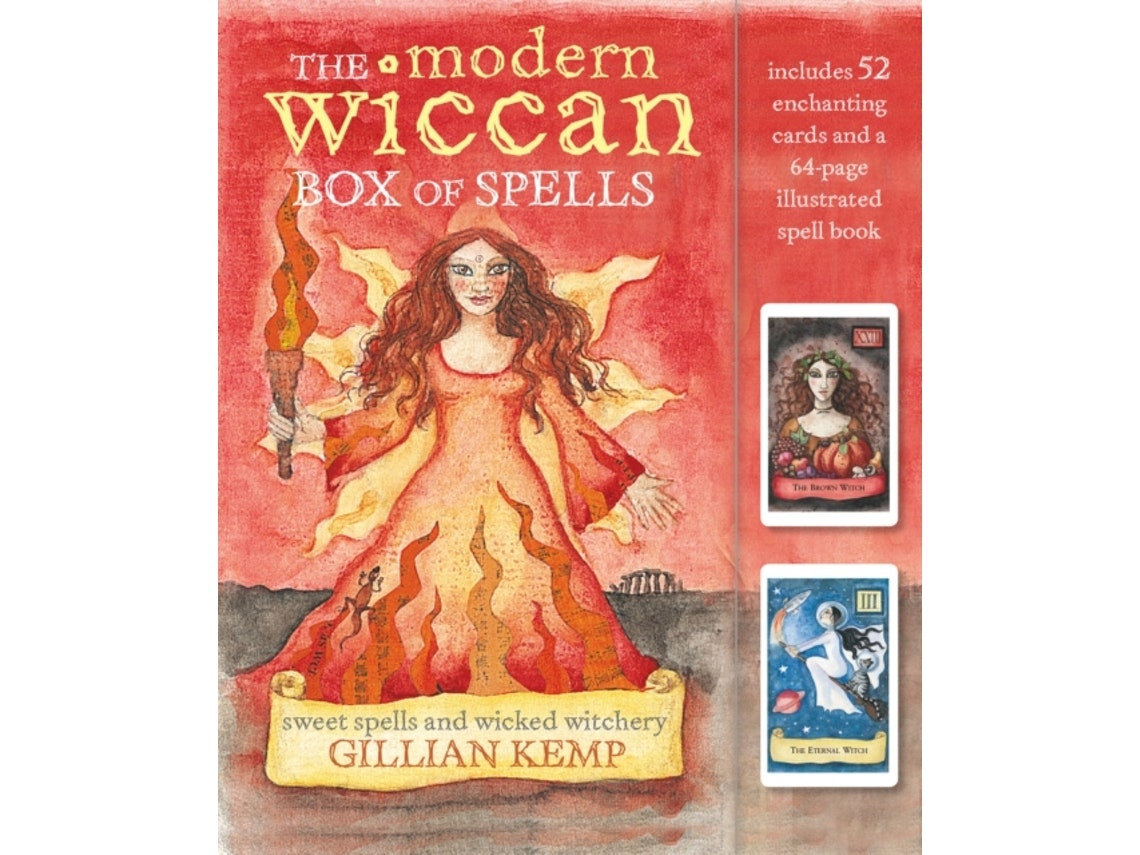 The Modern Wiccan Box of Spells de Gillian Kemp (Inglés)